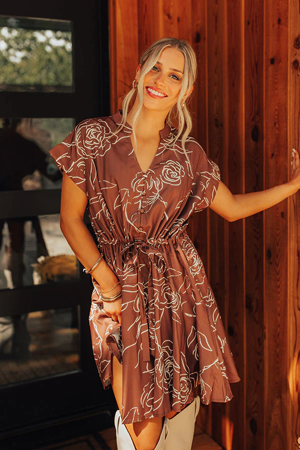 English Rose Garden Dreaming Mini Dress