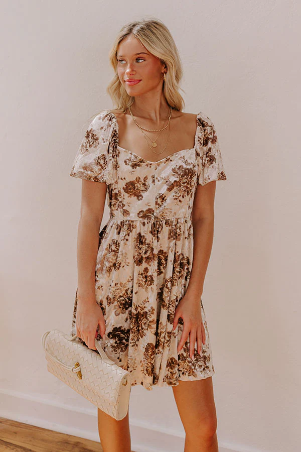 Swift And Chic Velvet Mini Dress