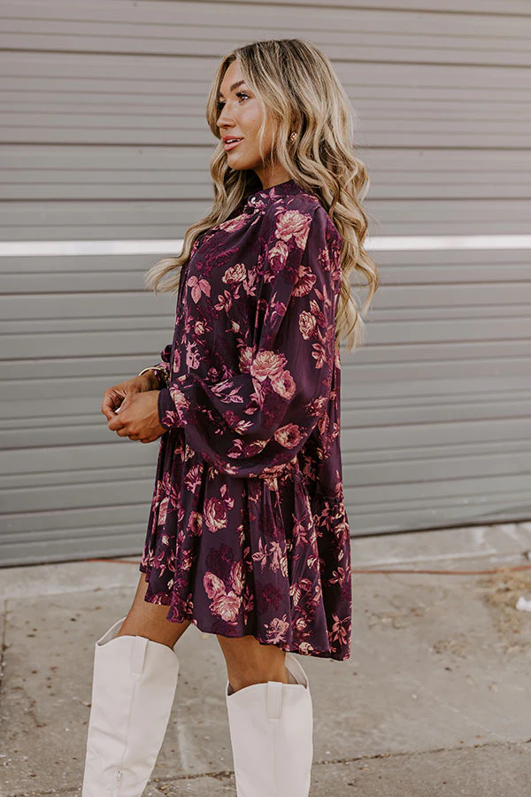 Napa Nights Floral Mini Dress