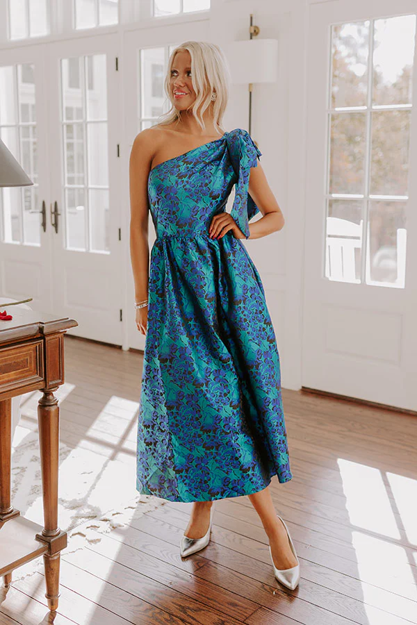 For The Love Of Floral Satin Midi