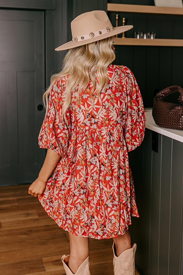 Falling For You Floral Mini Dress