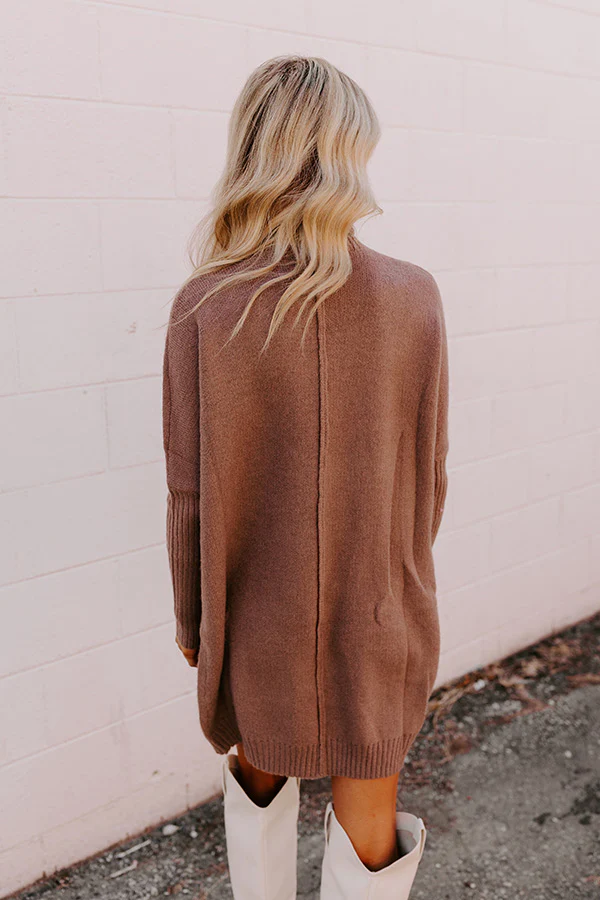 Rustic Vineyard Knit Sweater Dress