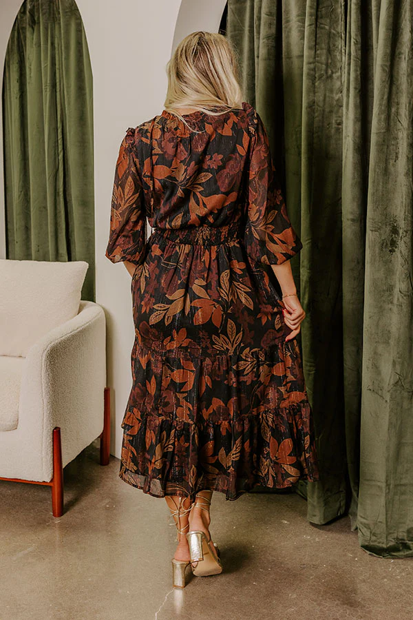 Autumn Encounters Floral Midi