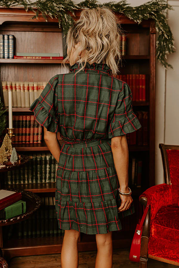 Apple Orchard Dreaming Plaid Mini Dress