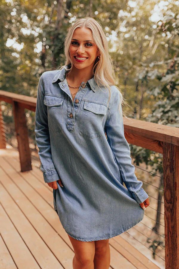 Casually Yours Denim Mini Dress