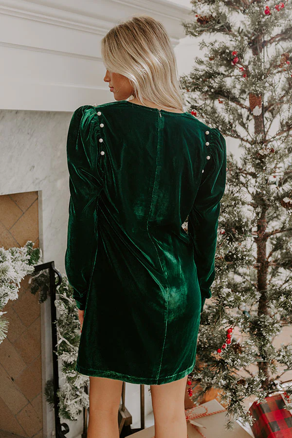 Vino At Midnight Velvet Mini Dress