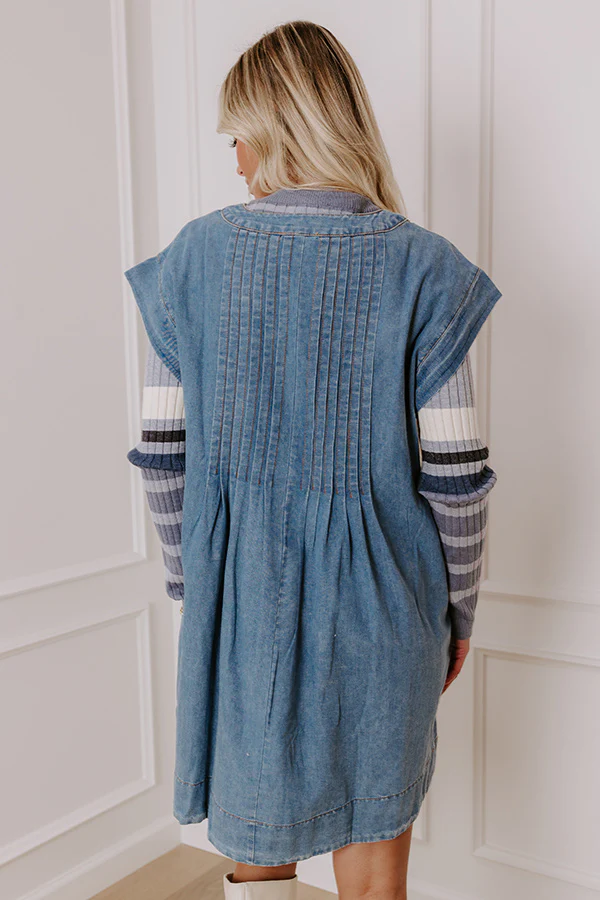 Small Town Cafe Chambray Mini Dress