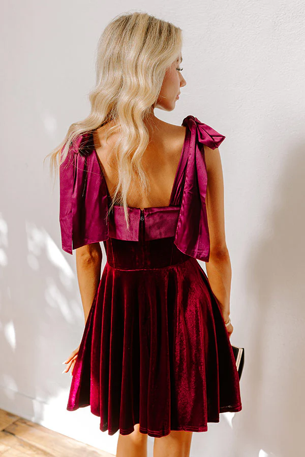 Twilight Gatherings Velvet Mini Dress