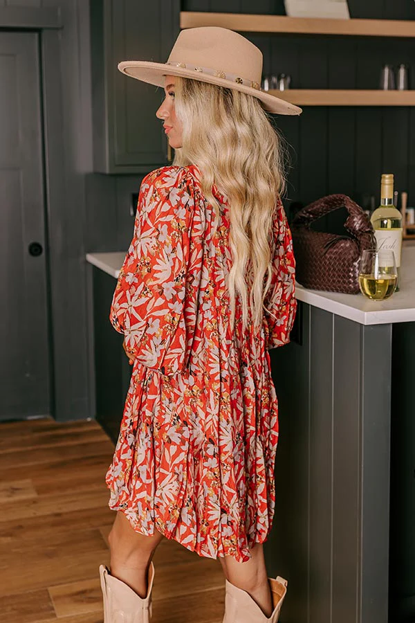 Falling For You Floral Mini Dress