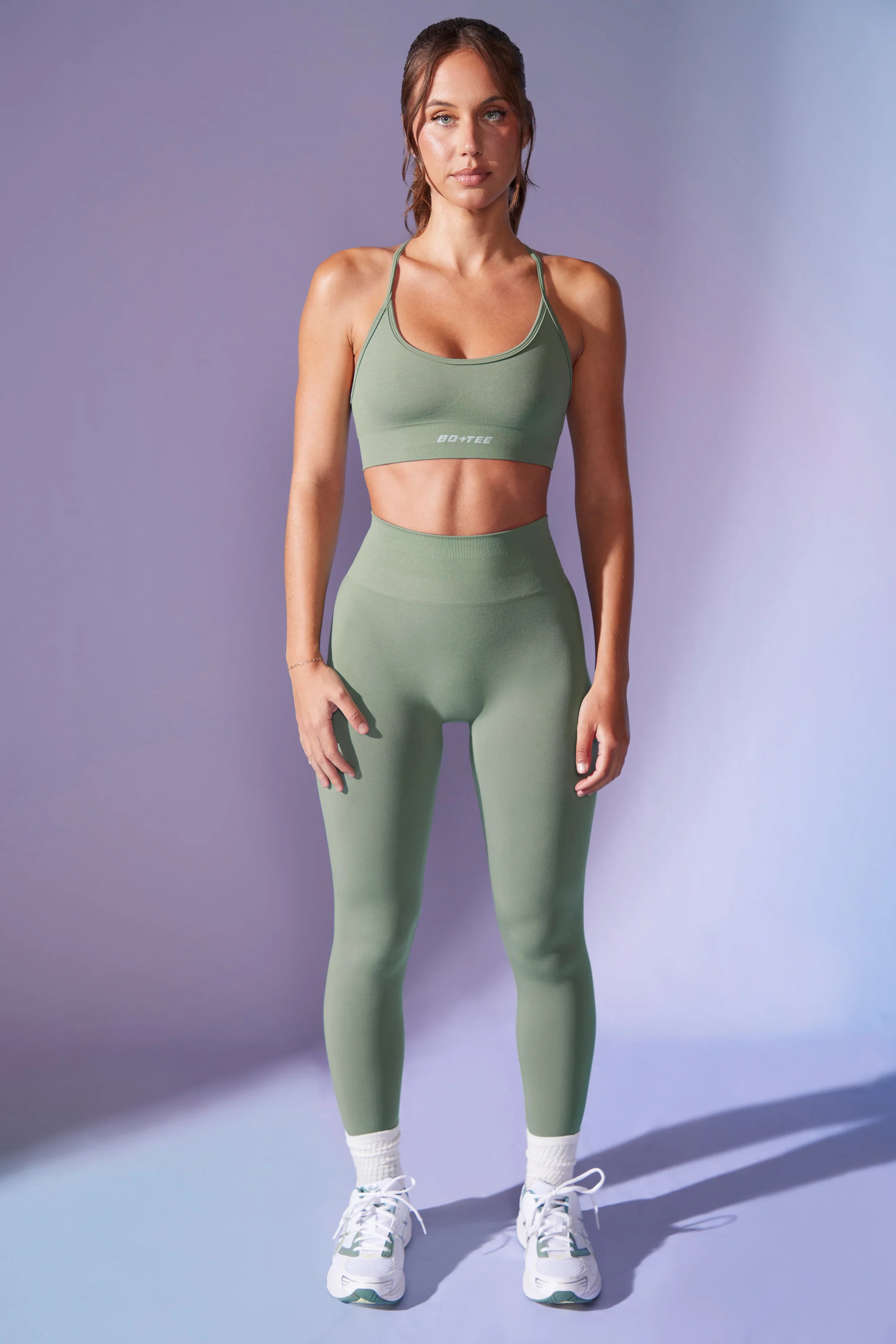 Power-  High Waist Define Luxe Leggings in Sage