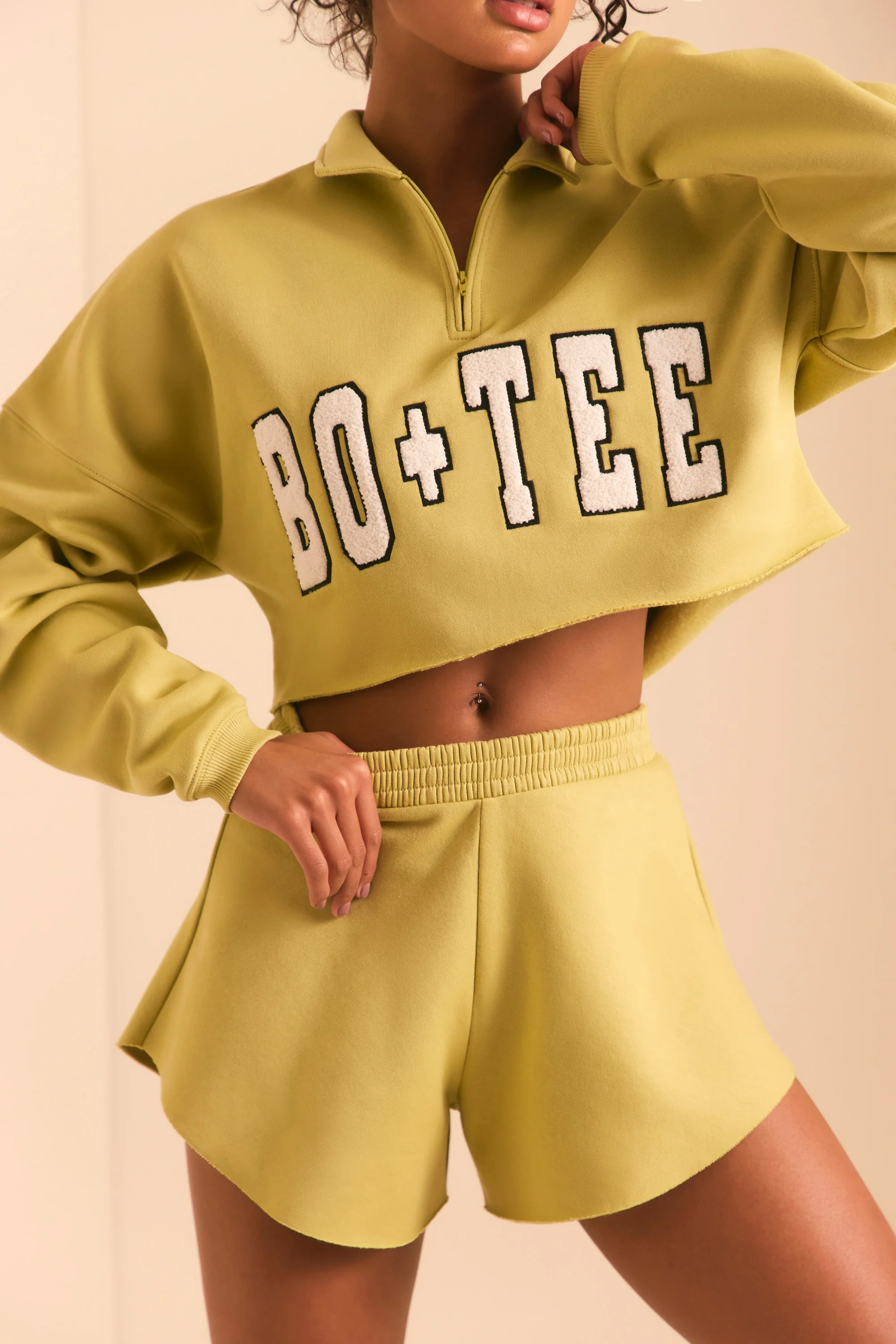 Relax - Sweat Shorts in Matcha Green