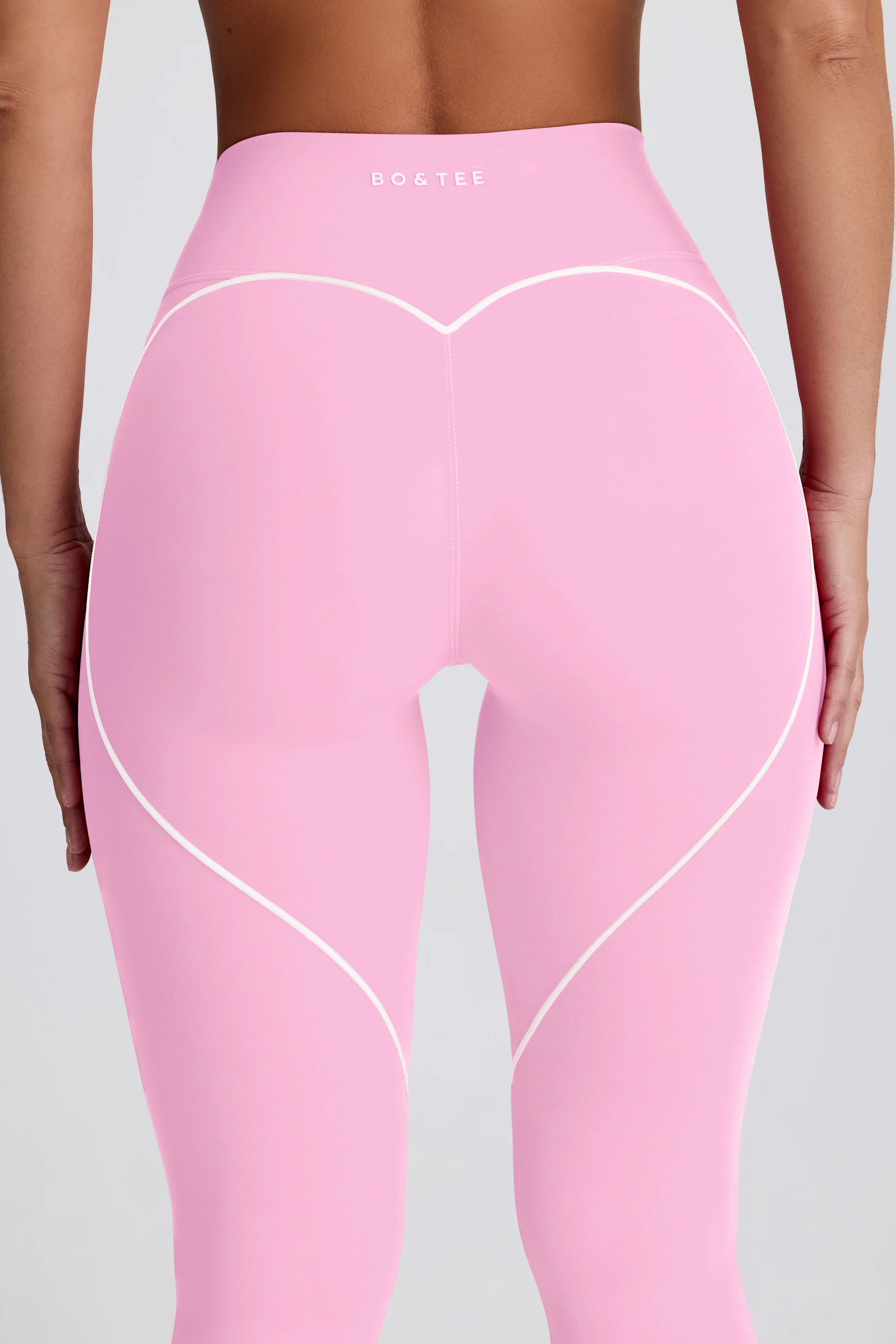 Soft Active Mid-Rise Leggings in Baby Pink
