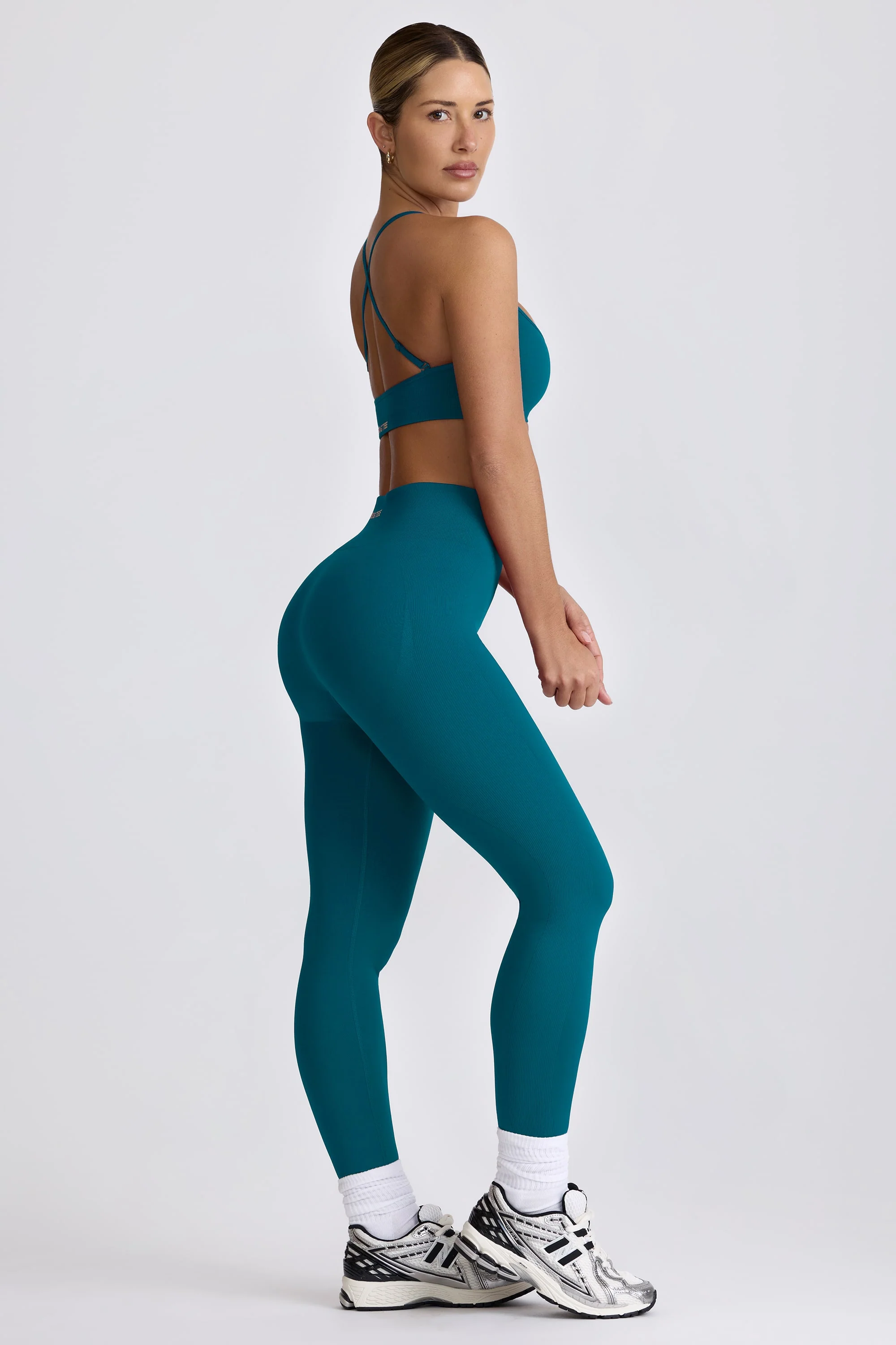 Petite Super Sculpt Seamless High-Waist Leggings in Teal