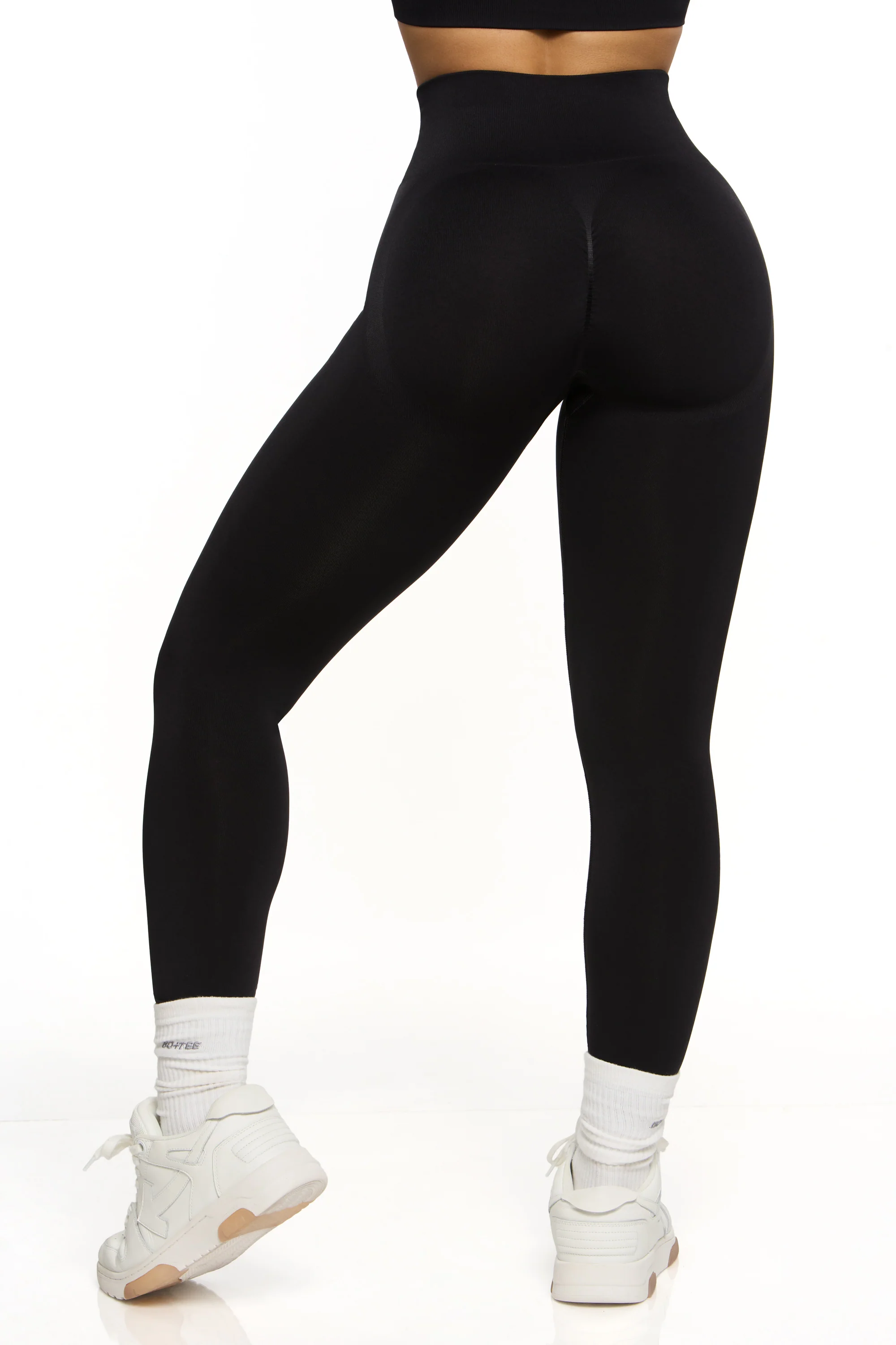 Motivation - Petite High Waist Seamless Leggings in Black