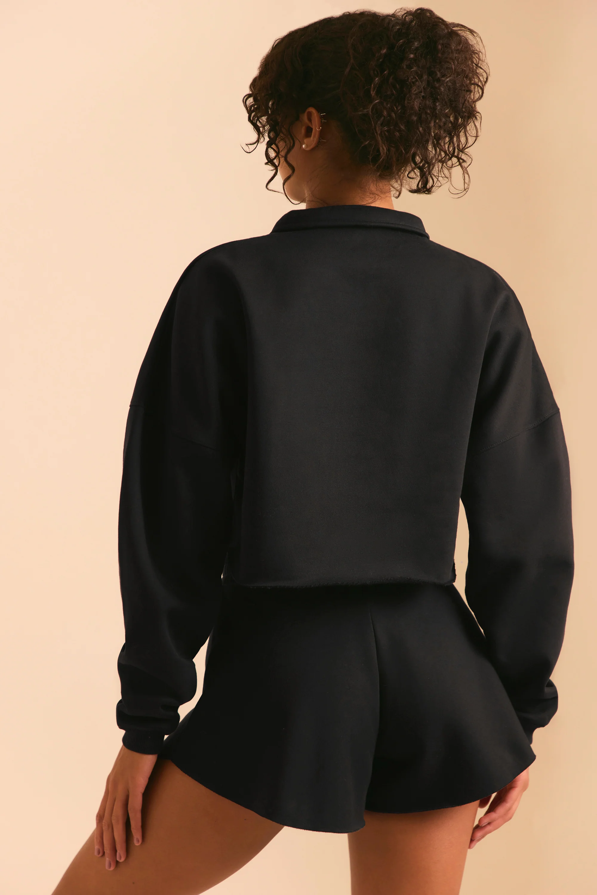 Restore - Half Zip Sweater in Black
