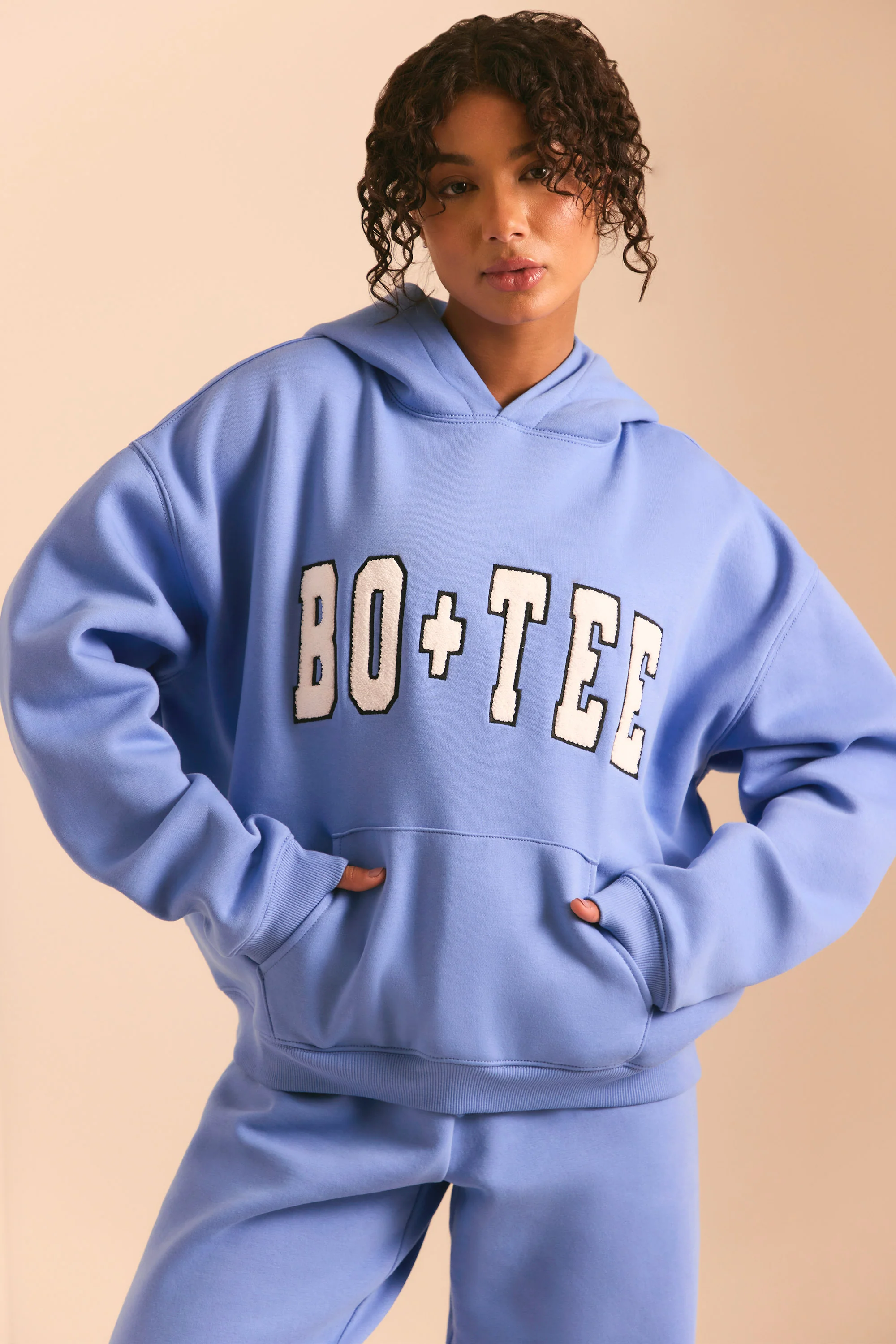Off Duty - Oversized Hoodie in Cerulean Blue