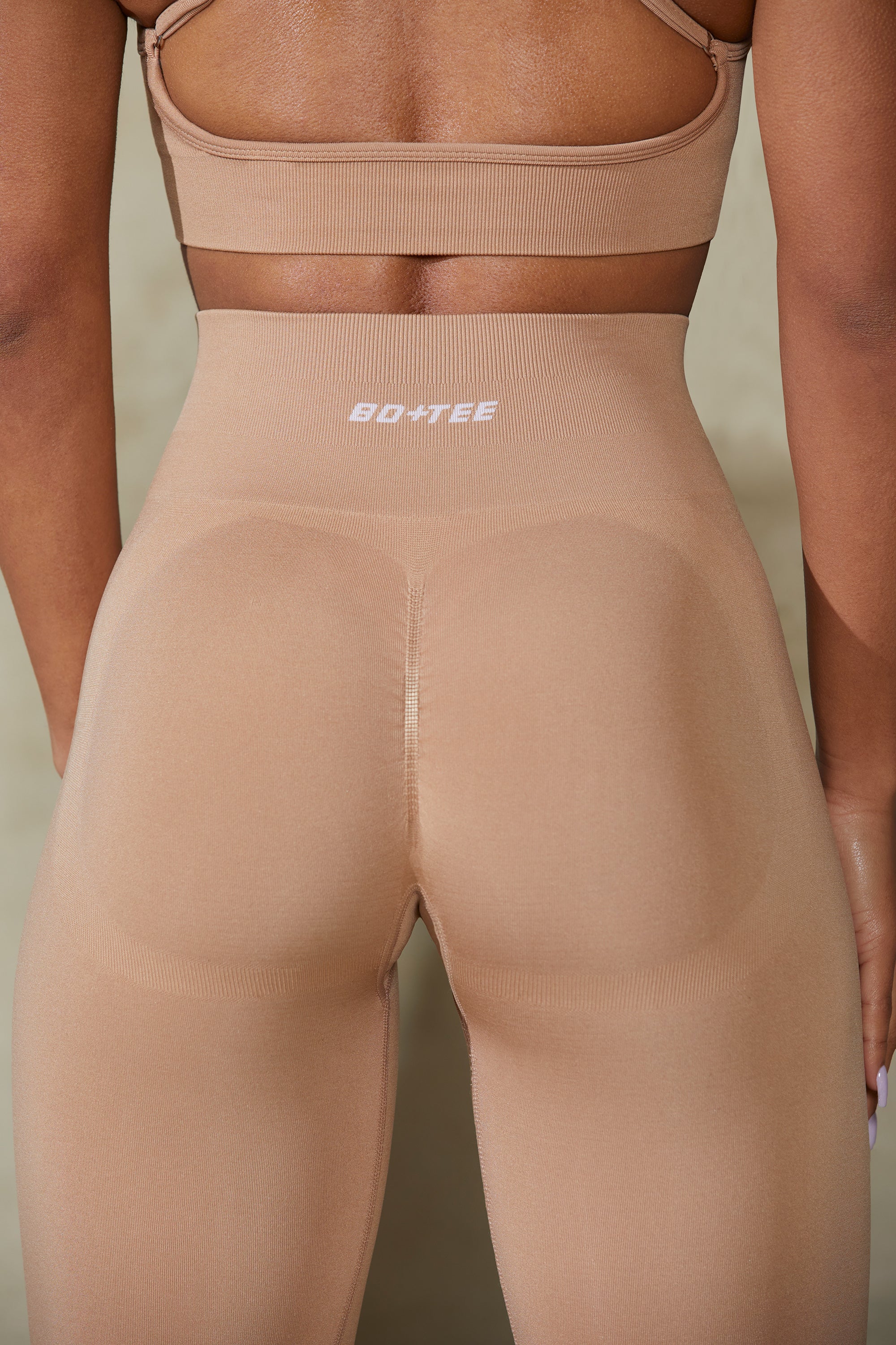 Power - High Waist Define Luxe Leggings in Warm Taupe