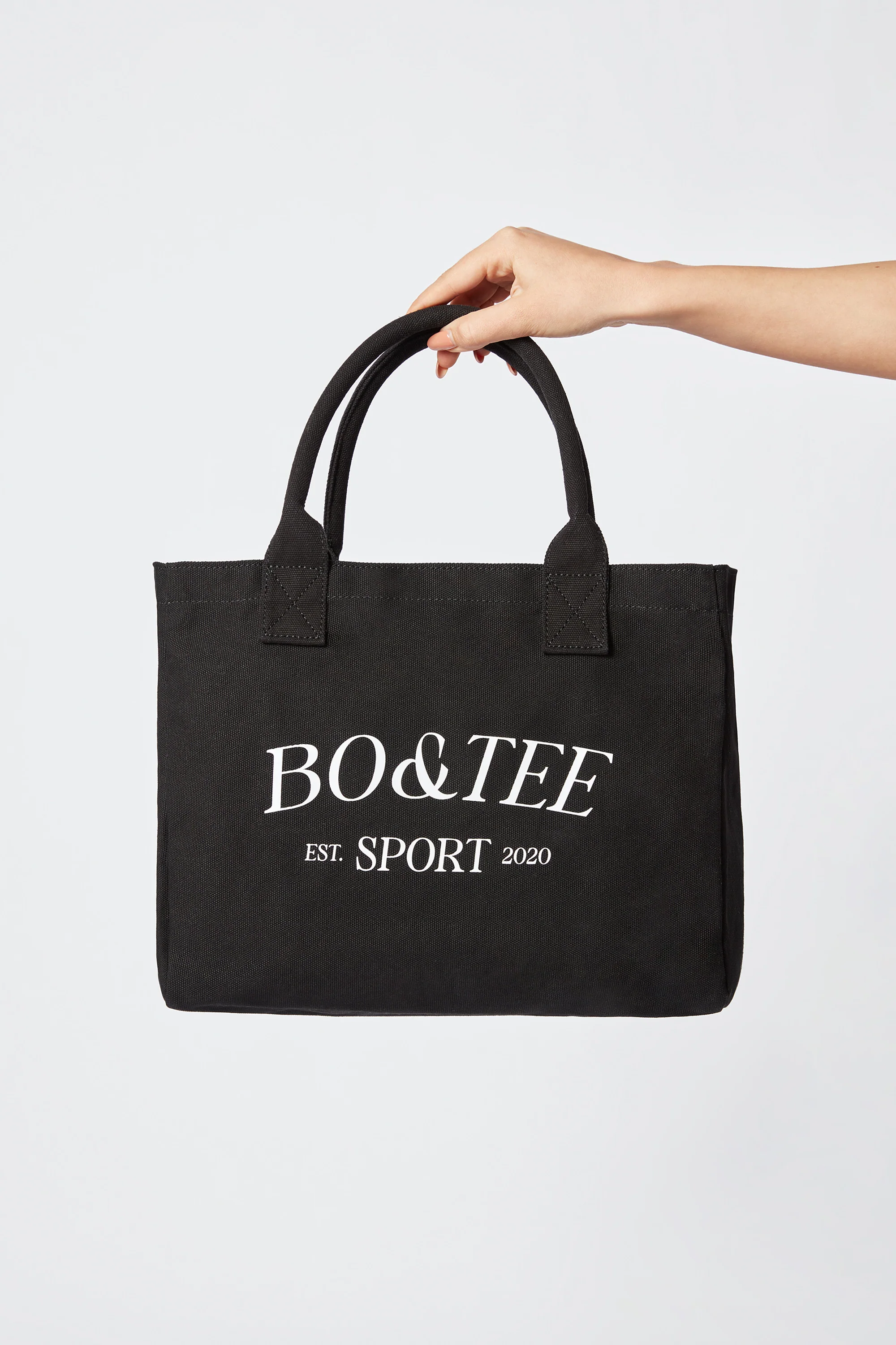 Sport - Small Canvas Tote Bag in Black