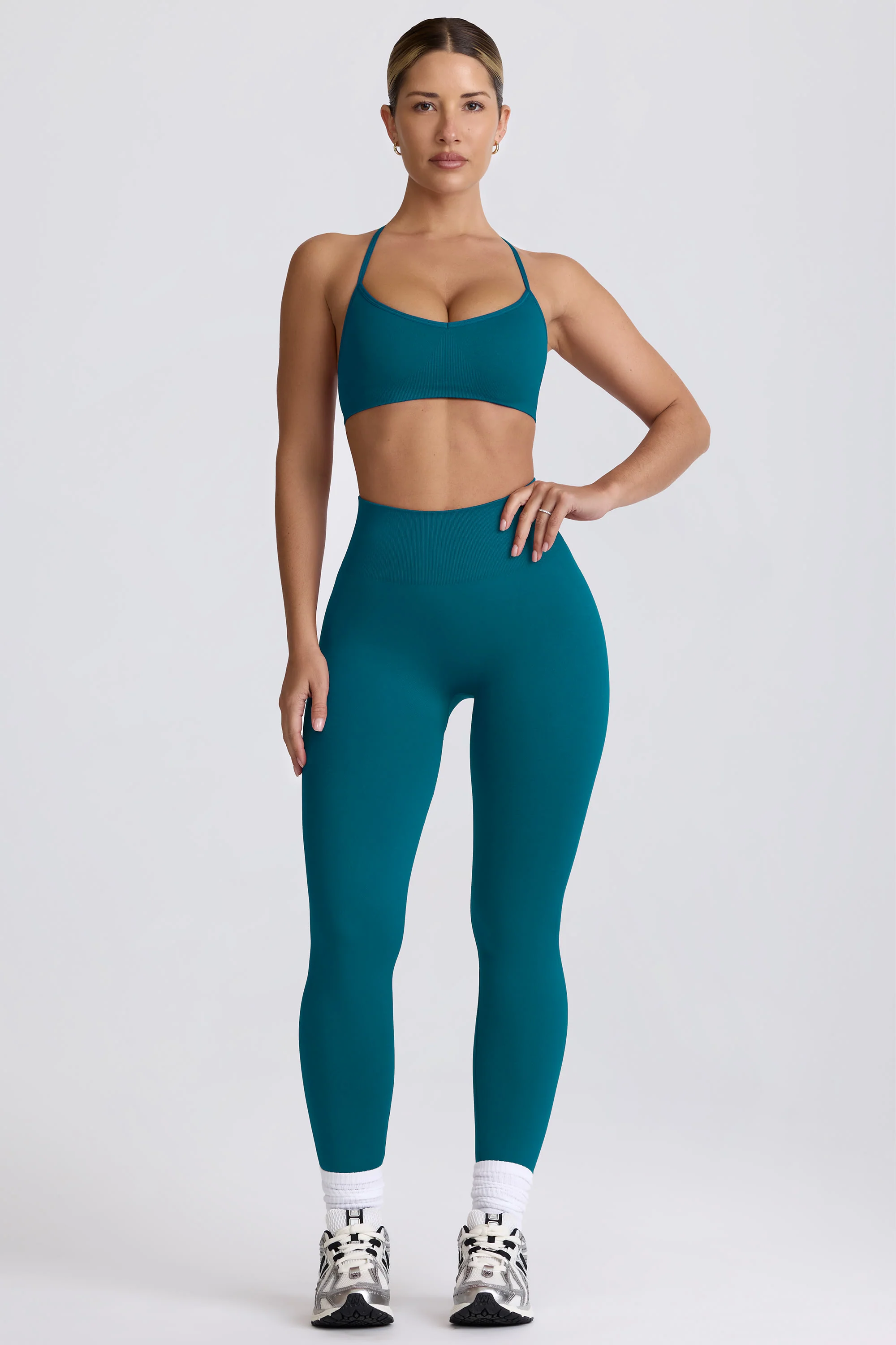 Petite Super Sculpt Seamless High-Waist Leggings in Teal