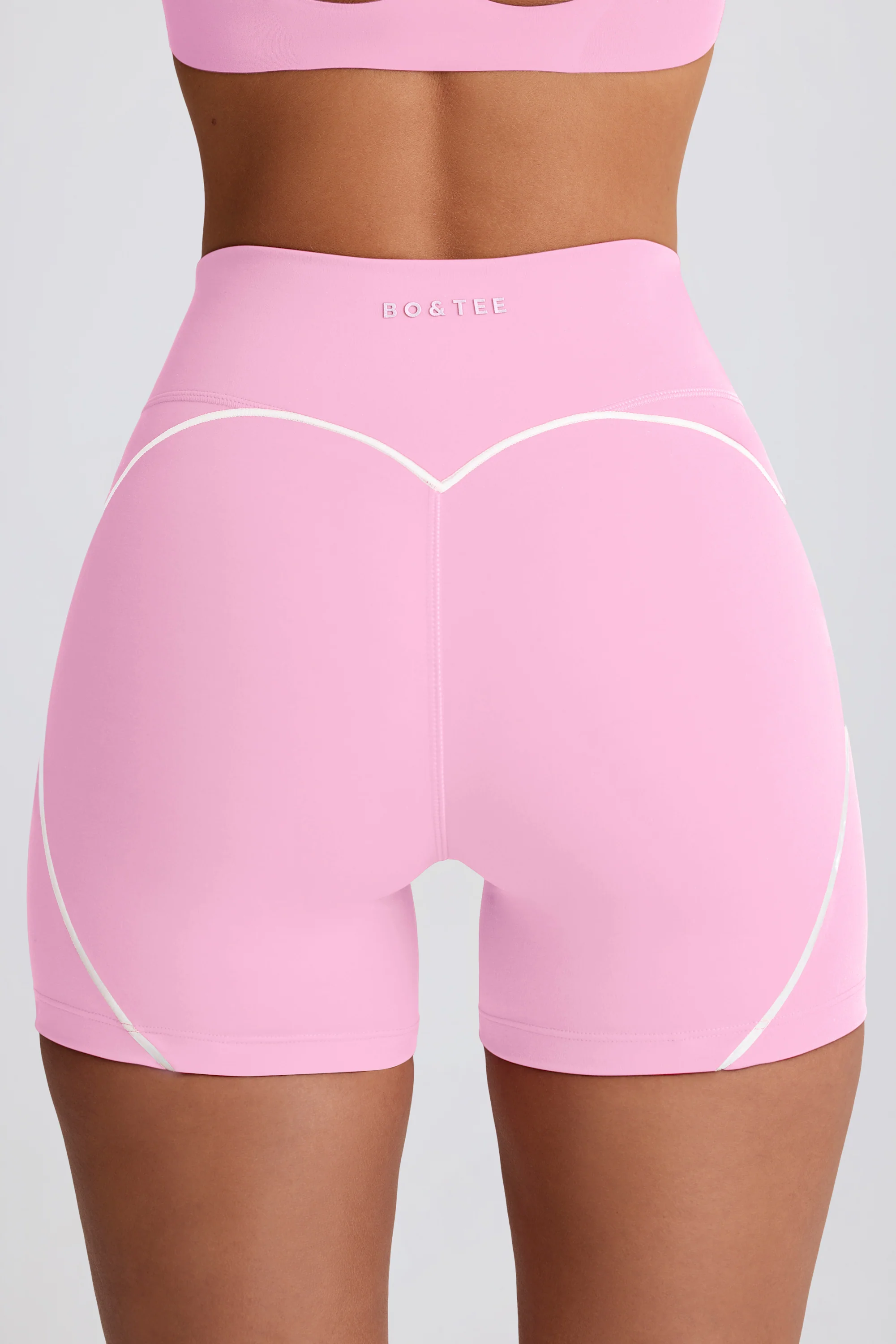 Soft Active Mini Shorts in Baby Pink