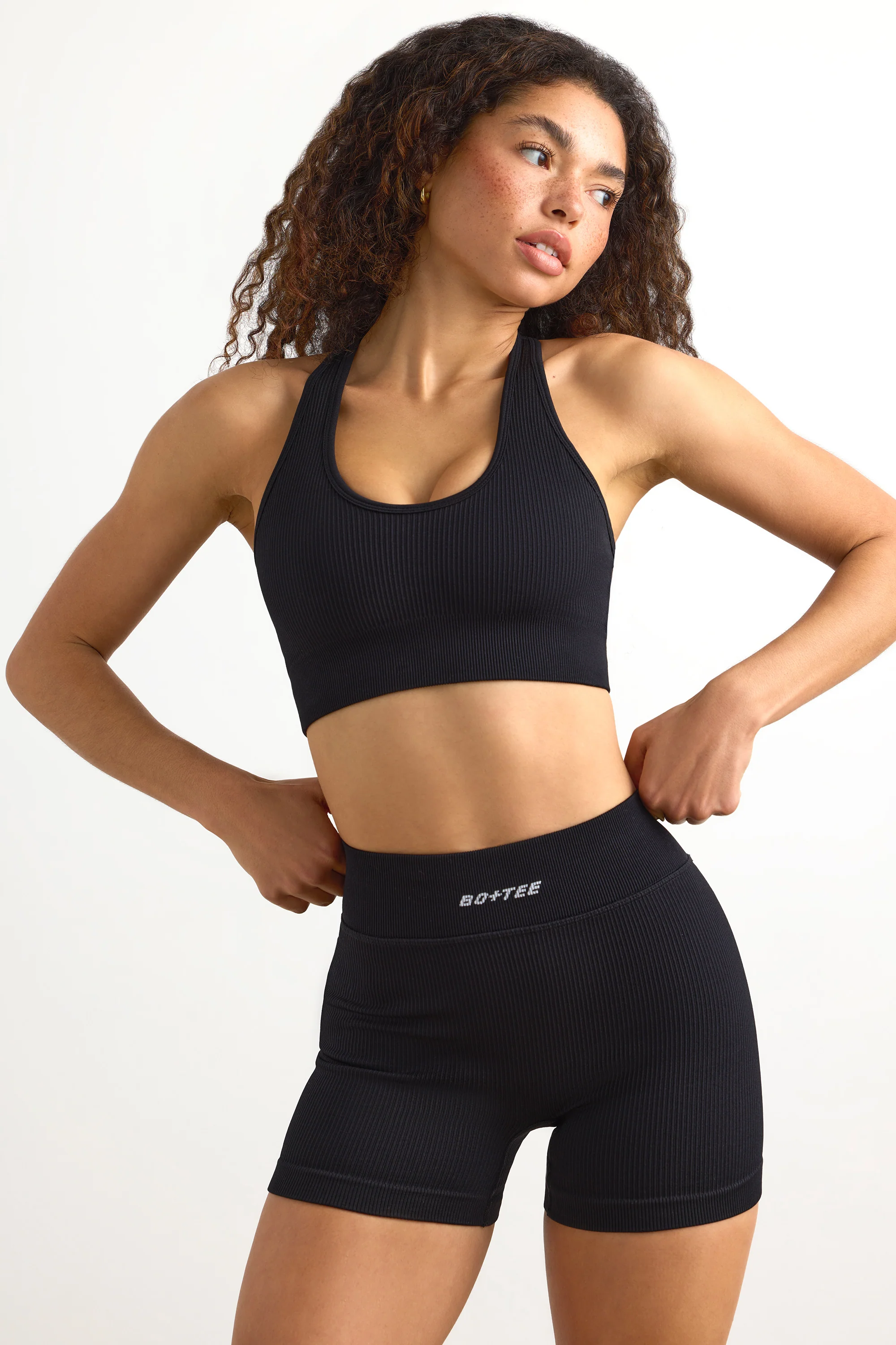 Precision - FlexiRib Mini Shorts in Black
