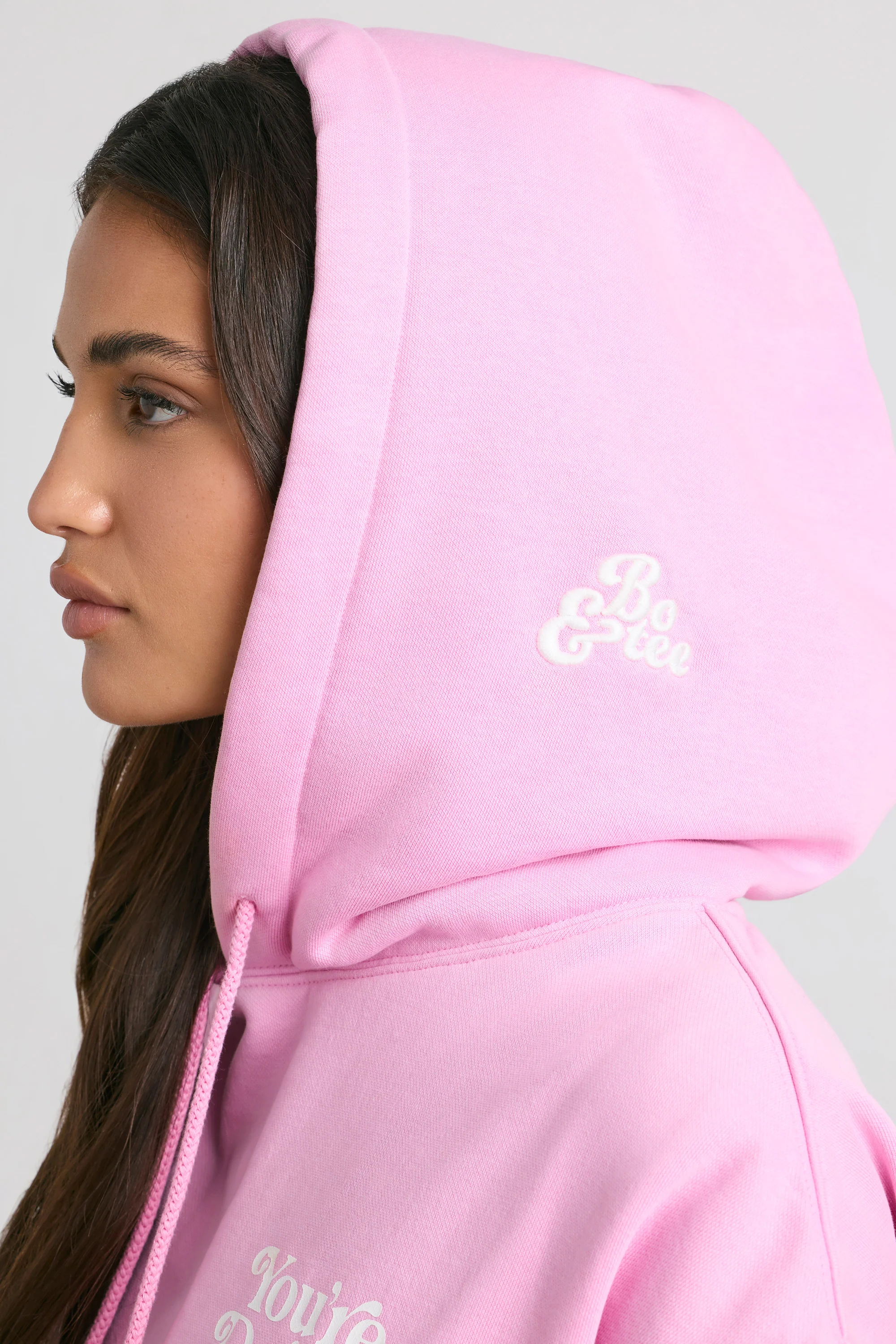 Sunday Love - Oversized Hoodie in Bubblegum Pink