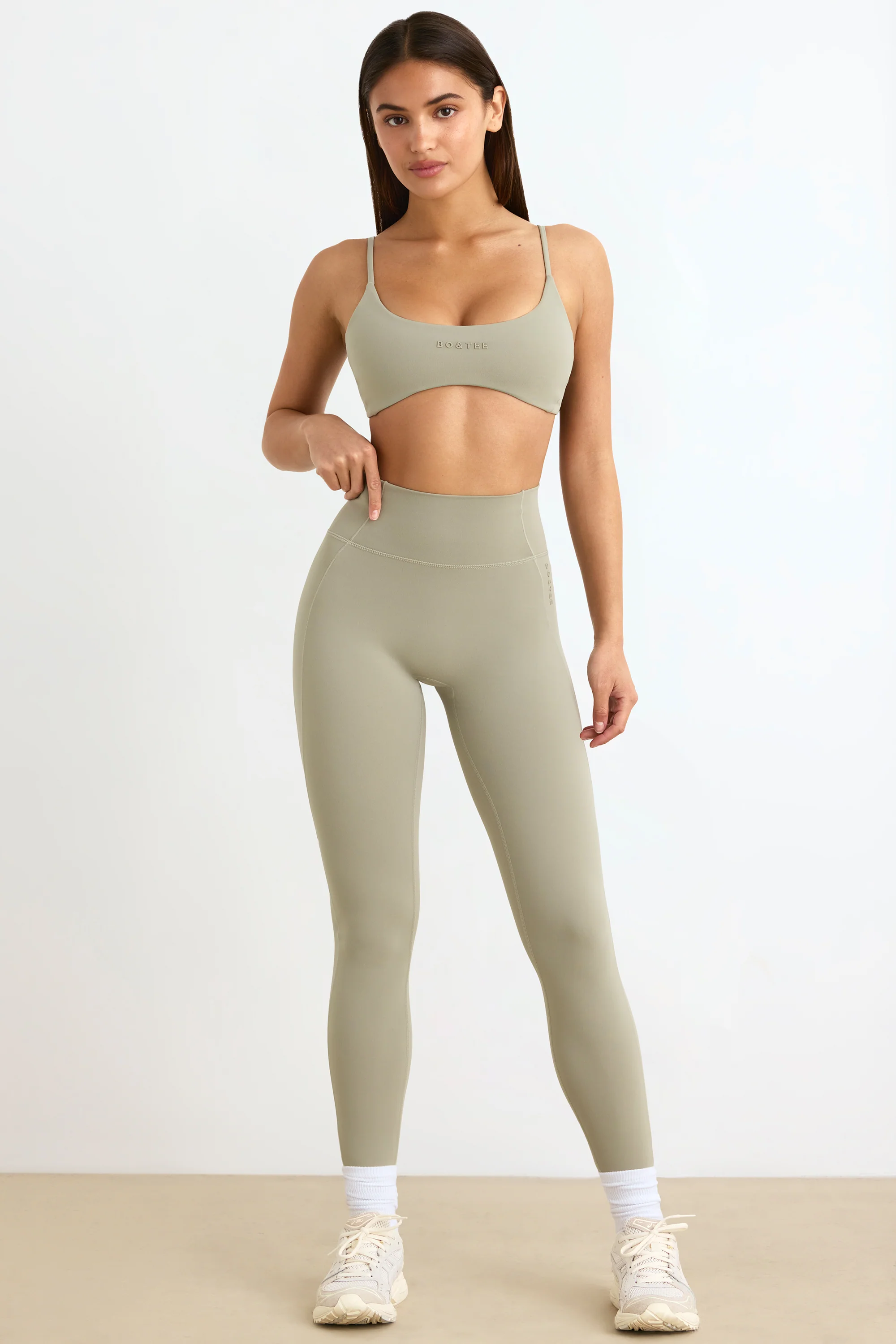 Soft Active Leggings in Mineral