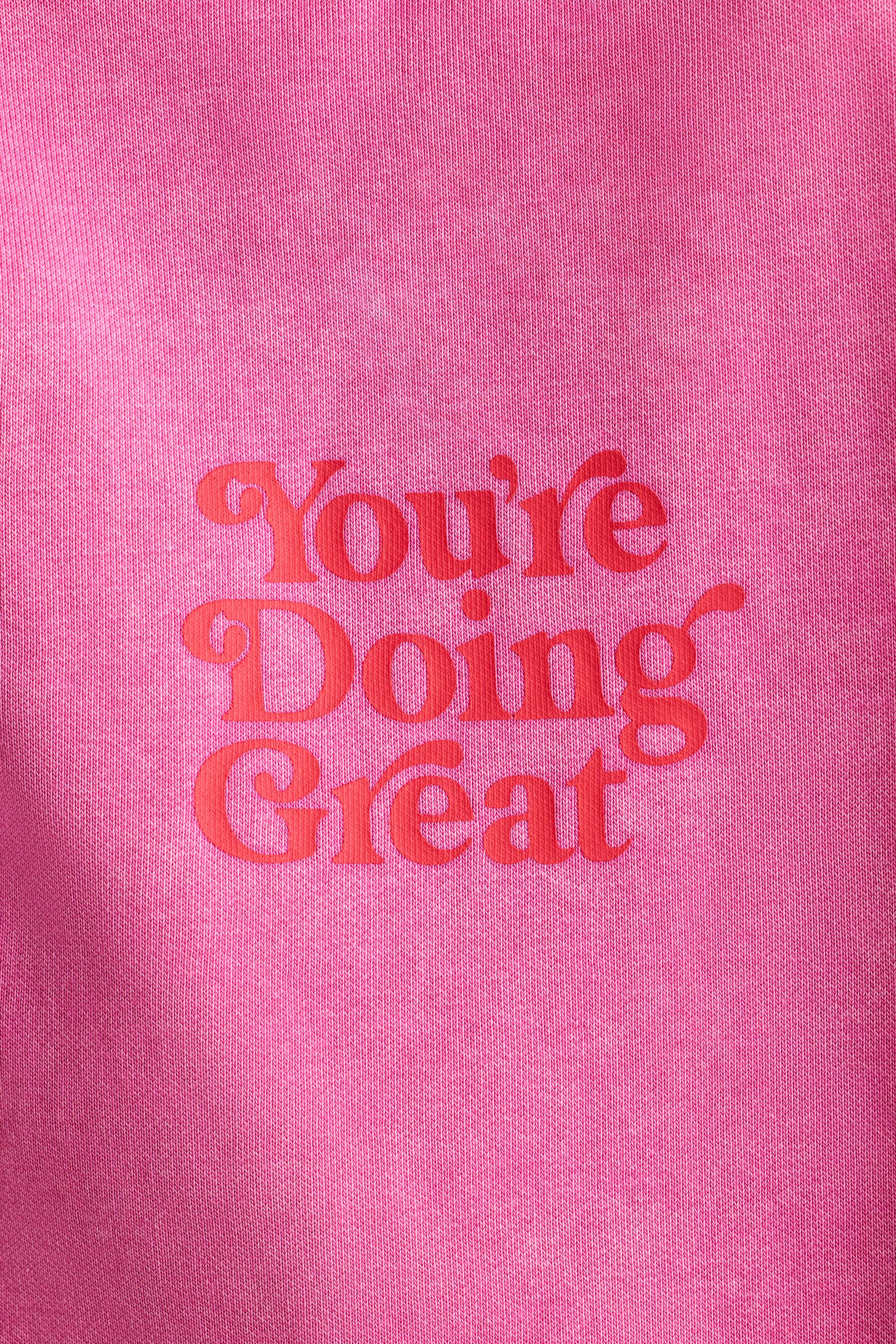 Sunday Love - Oversized Hoodie in Hot Pink