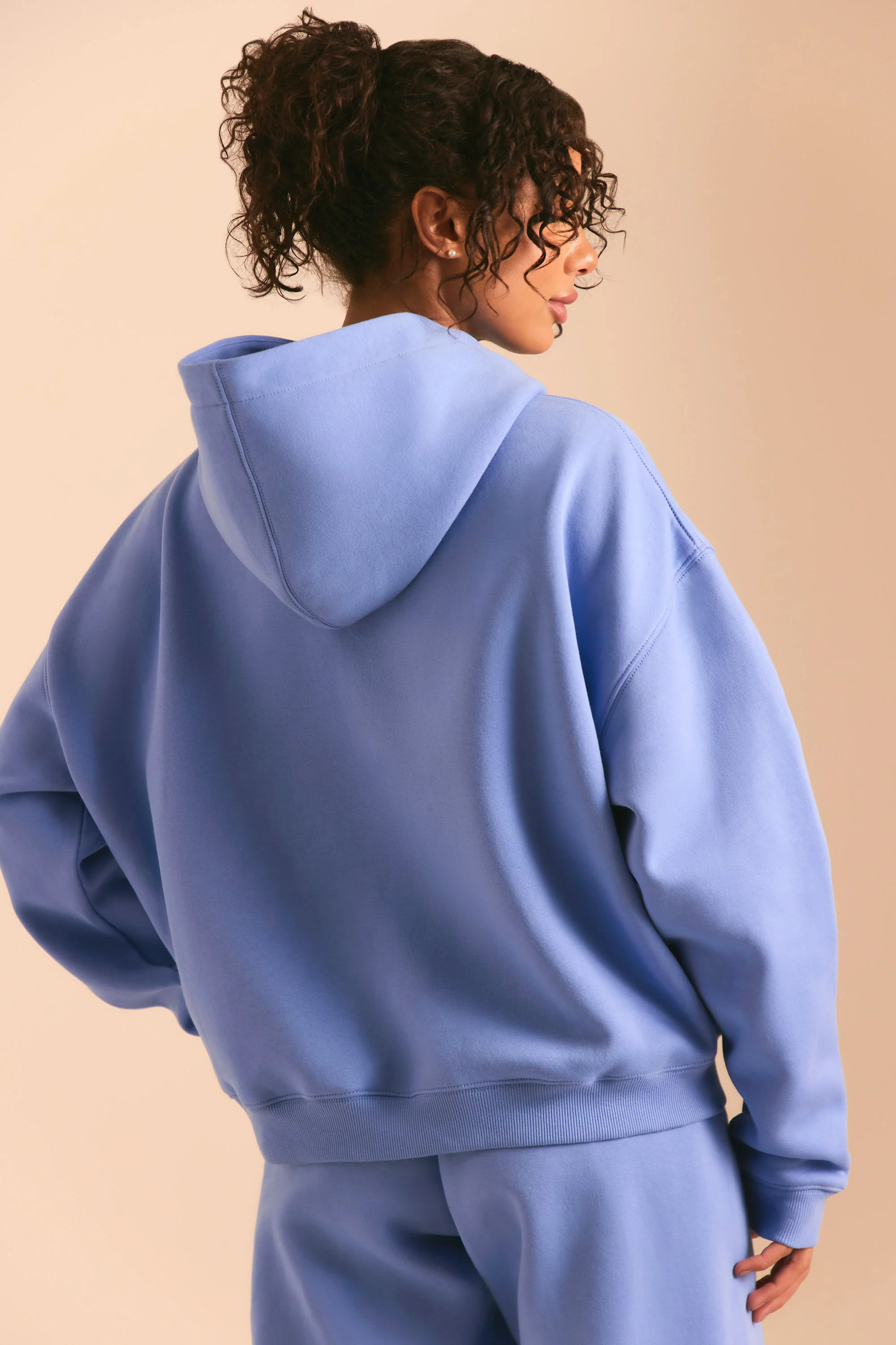 Off Duty - Oversized Hoodie in Cerulean Blue