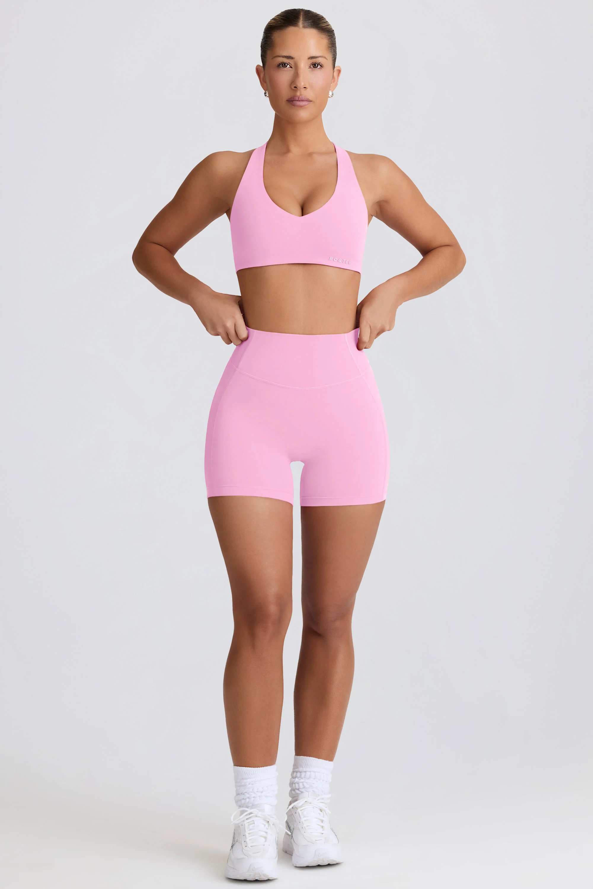 Soft Active Mini Shorts in Baby Pink