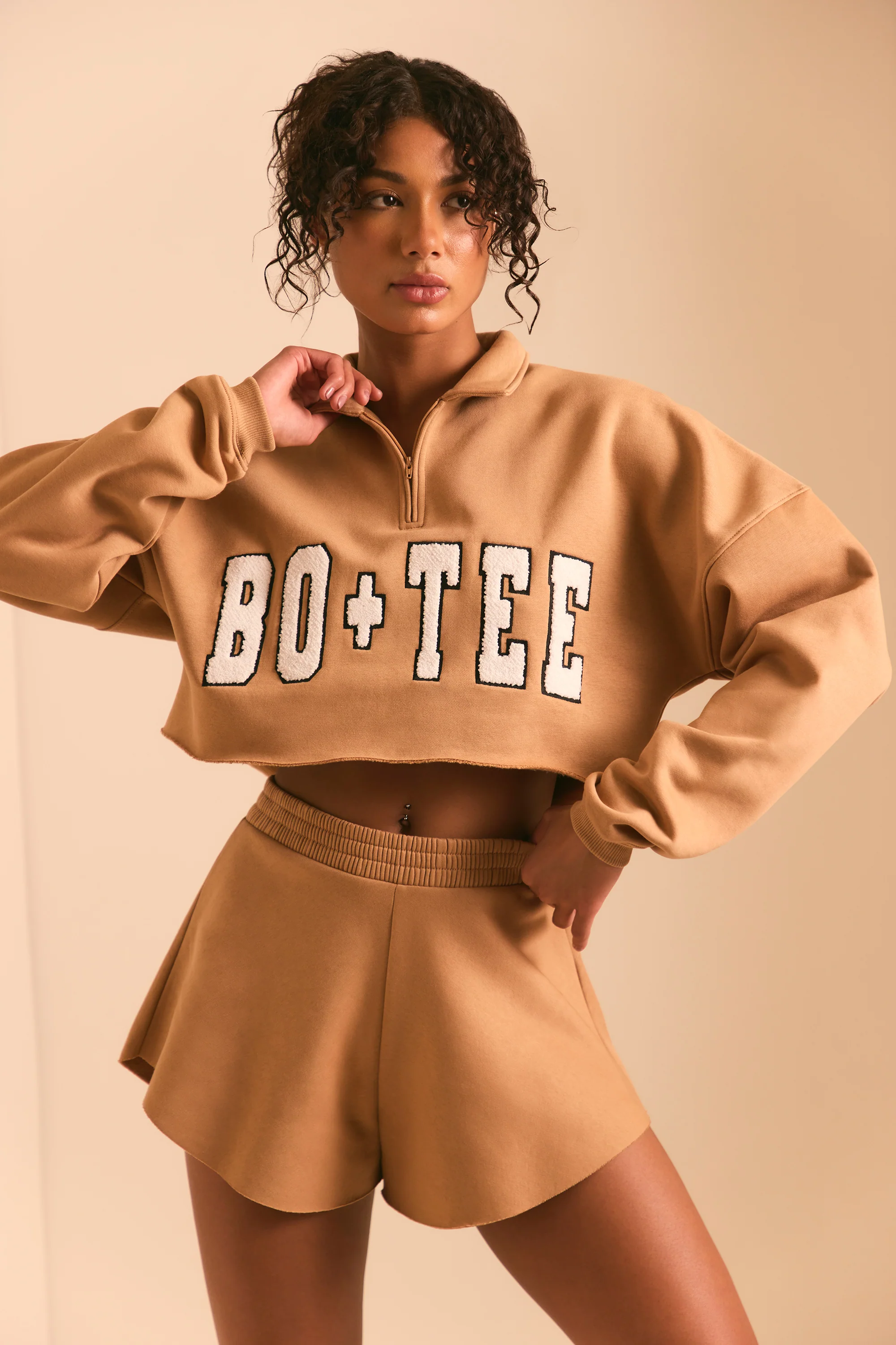 Relax - Sweat Shorts in Chestnut Brown