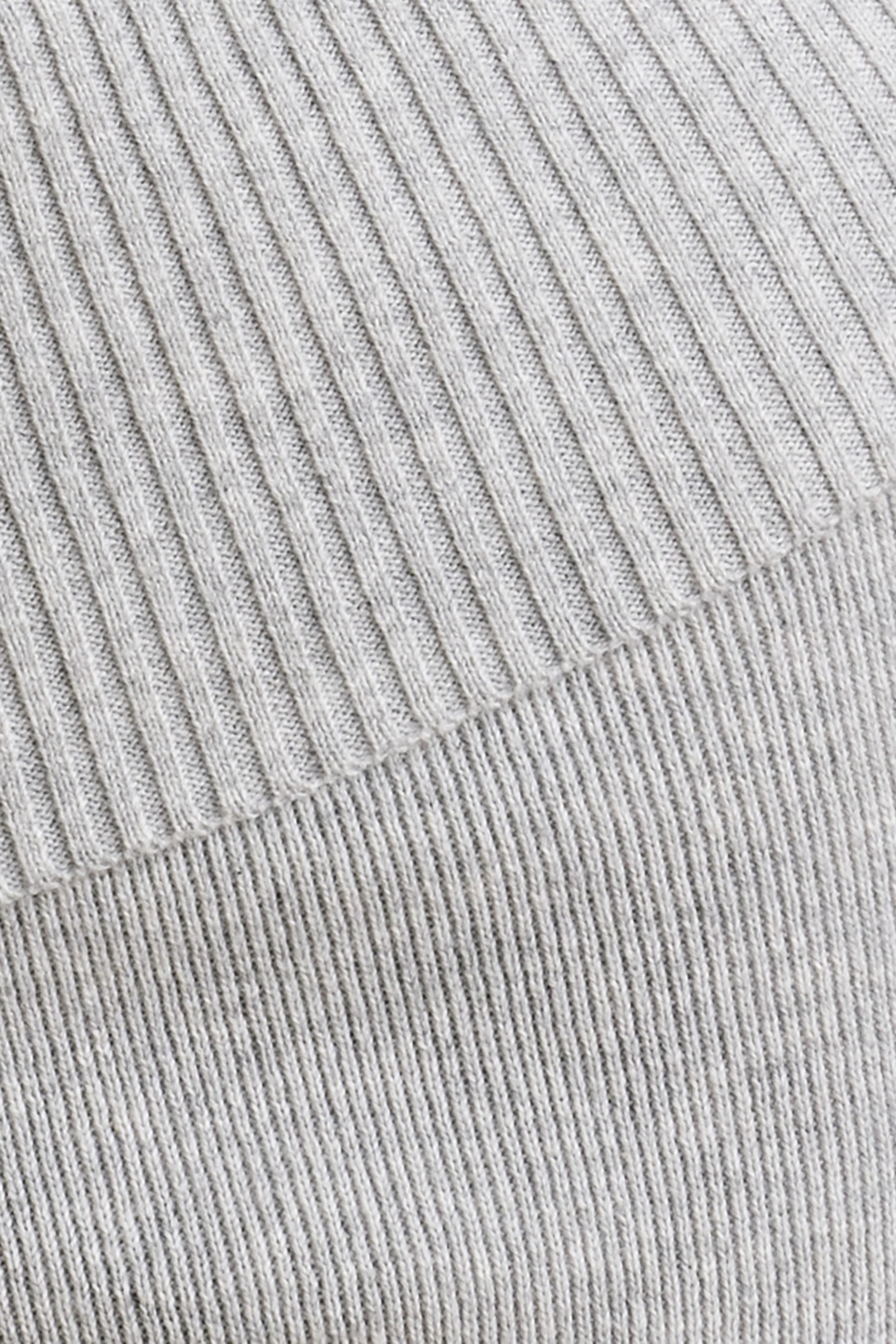 Muse - Chunky Knit Kick Flare Trousers in Heather Grey