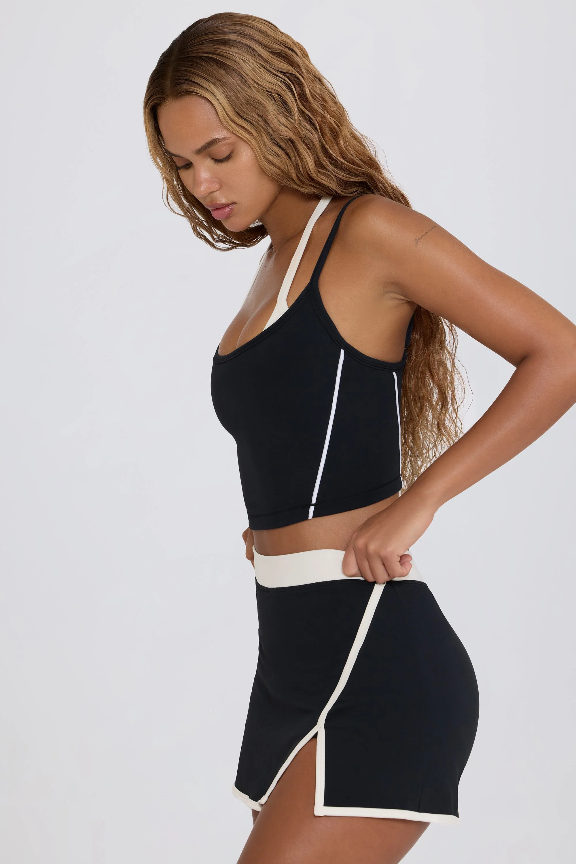 Soft Active Mini Skort in Black