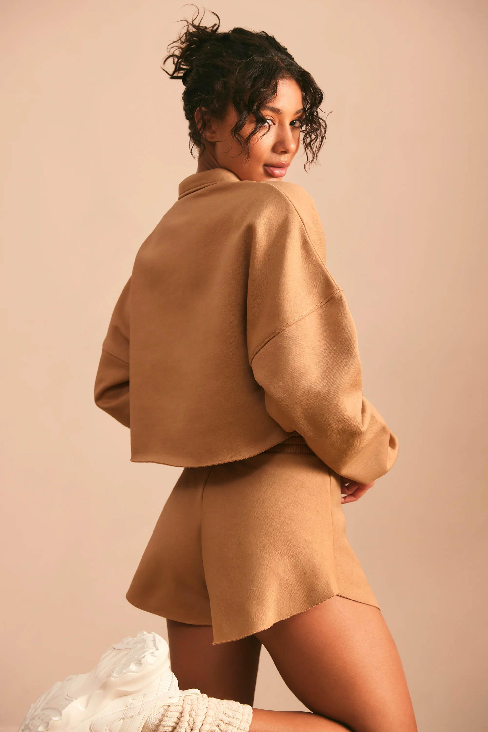 Relax - Sweat Shorts in Chestnut Brown