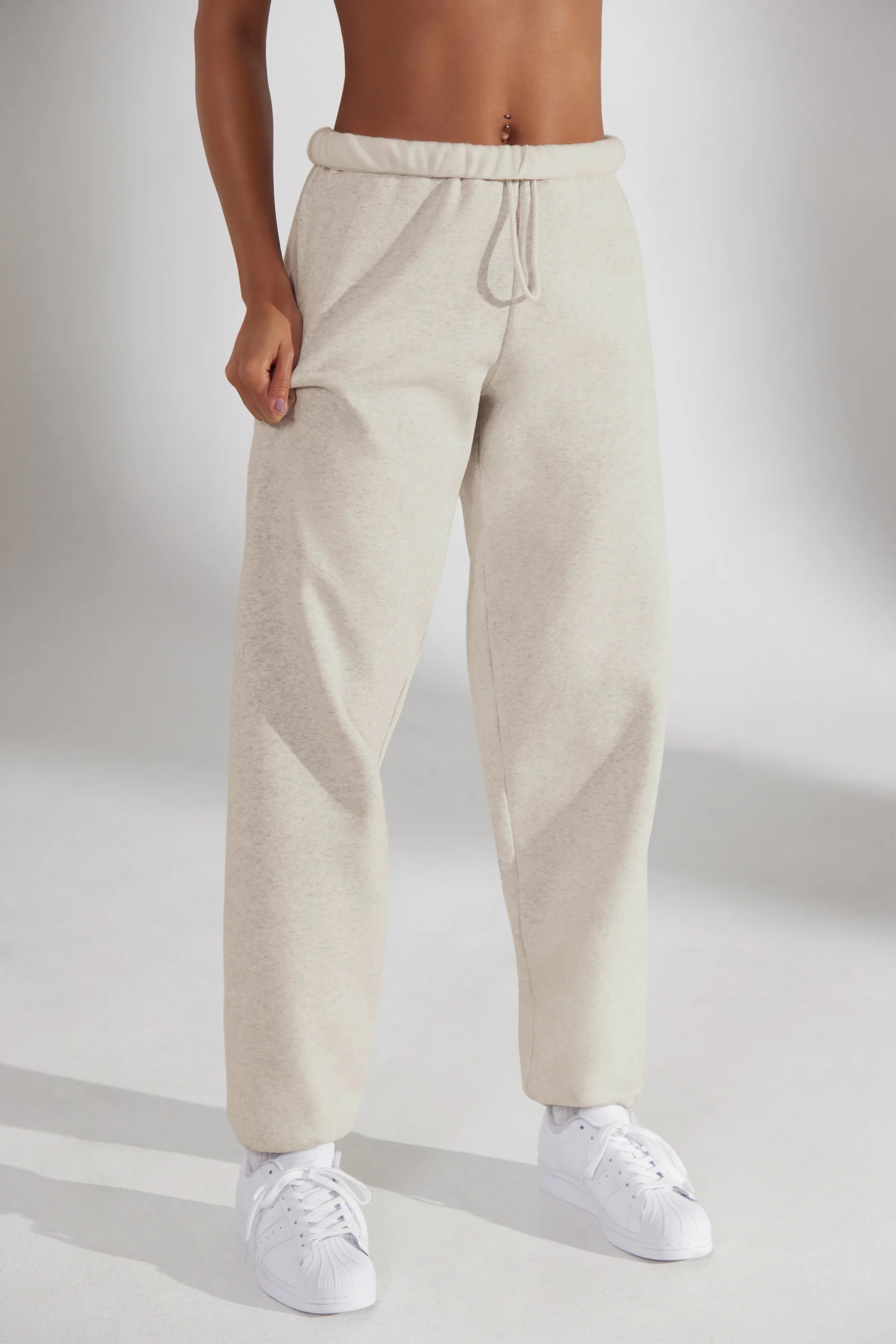 Prime - Oversized Joggers in Heather Oat