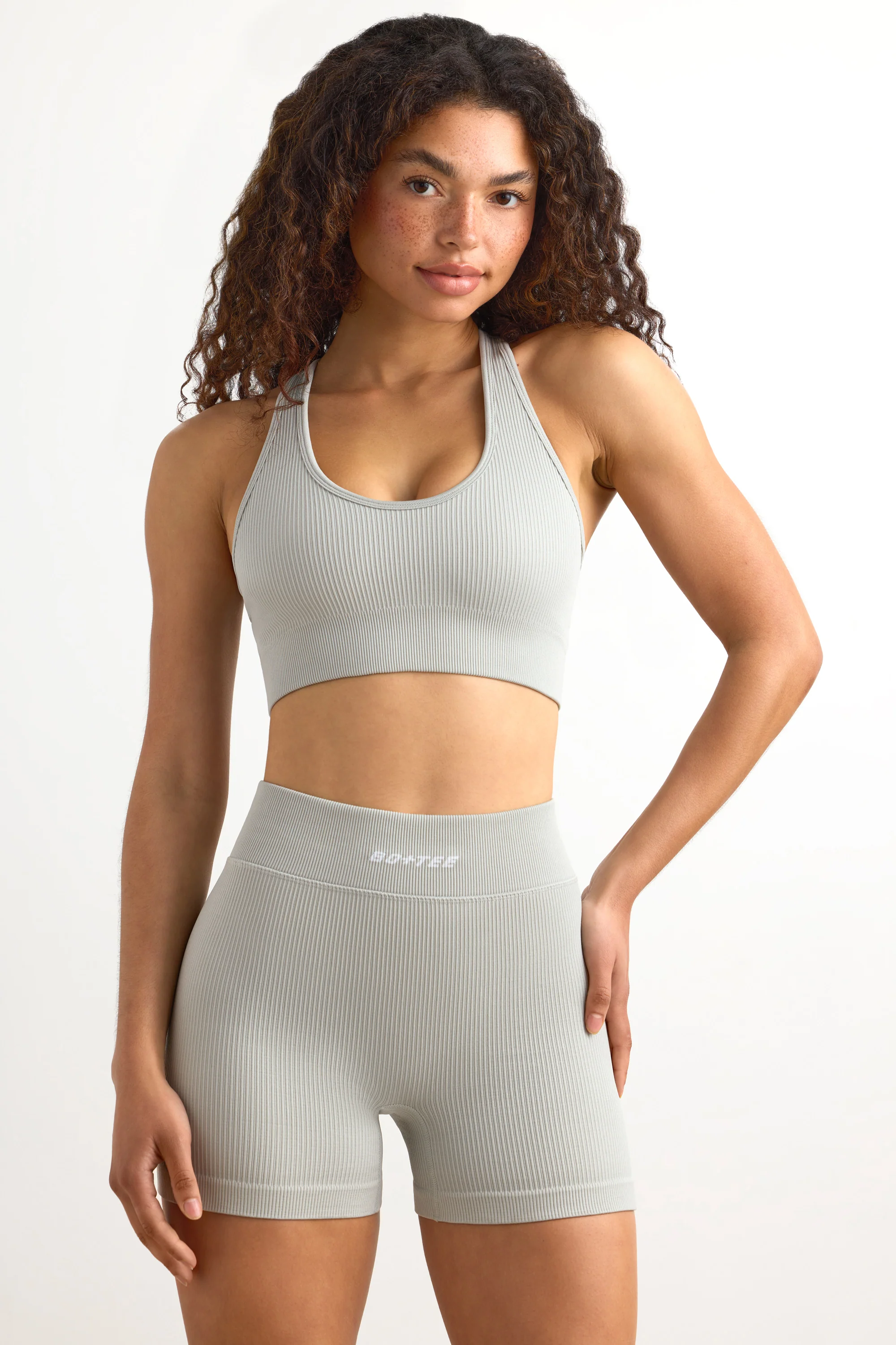 Precision - FlexiRib Mini Shorts in Grey