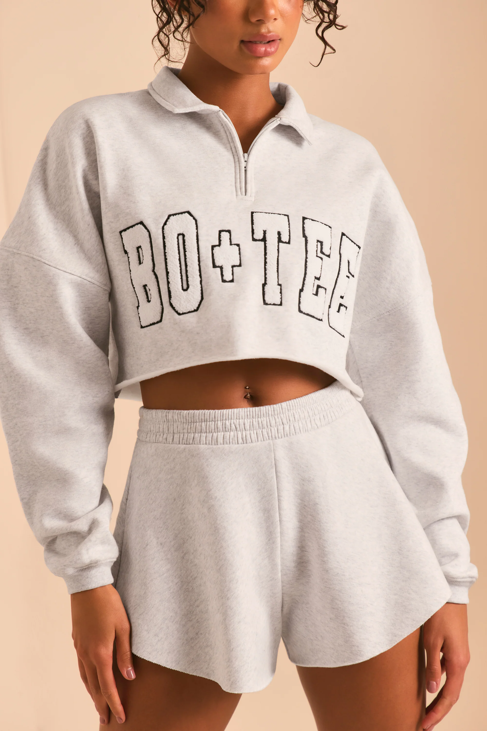 Restore - Half Zip Sweater in Heather Grey