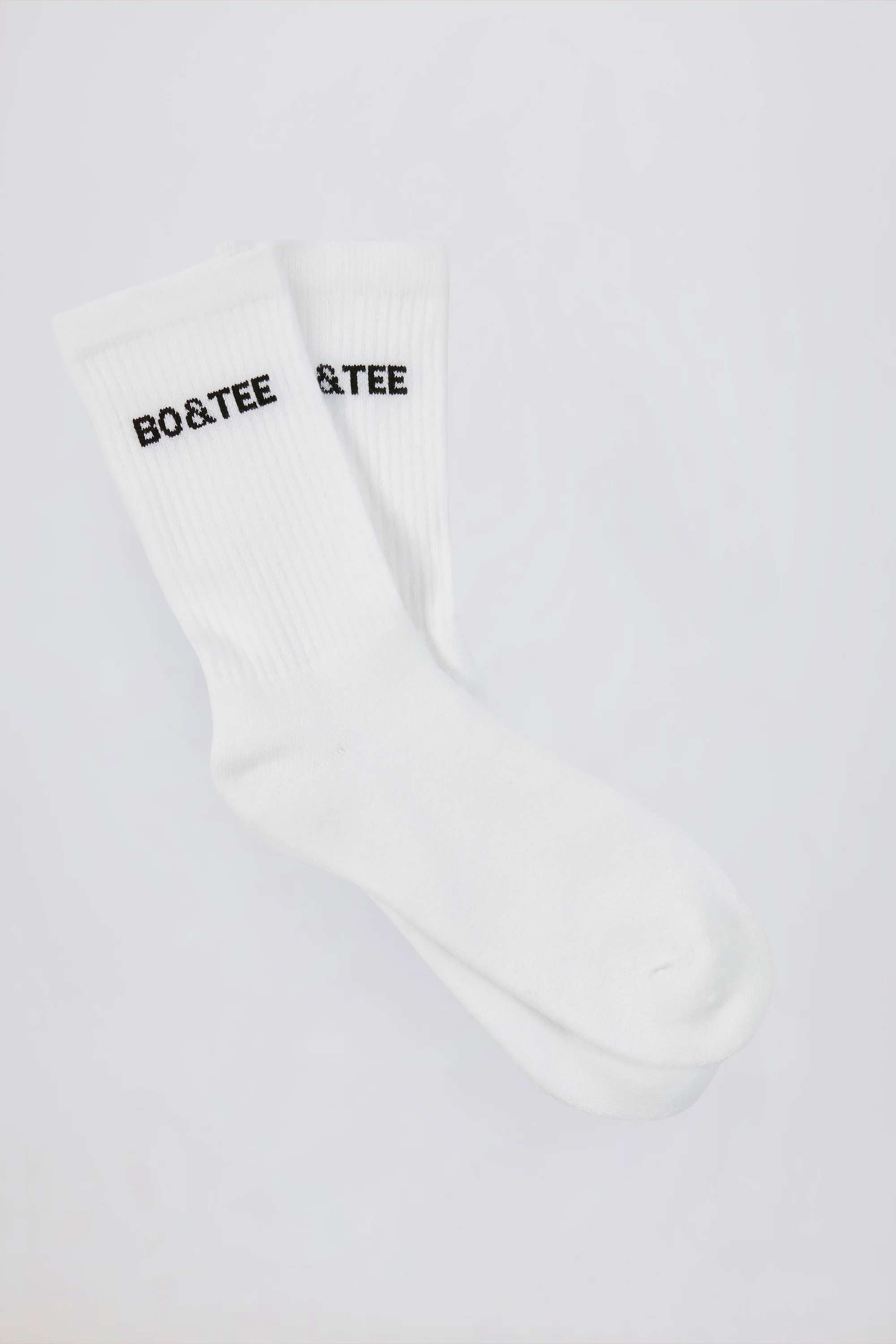 Ribbed Crew Sock Bundle in White