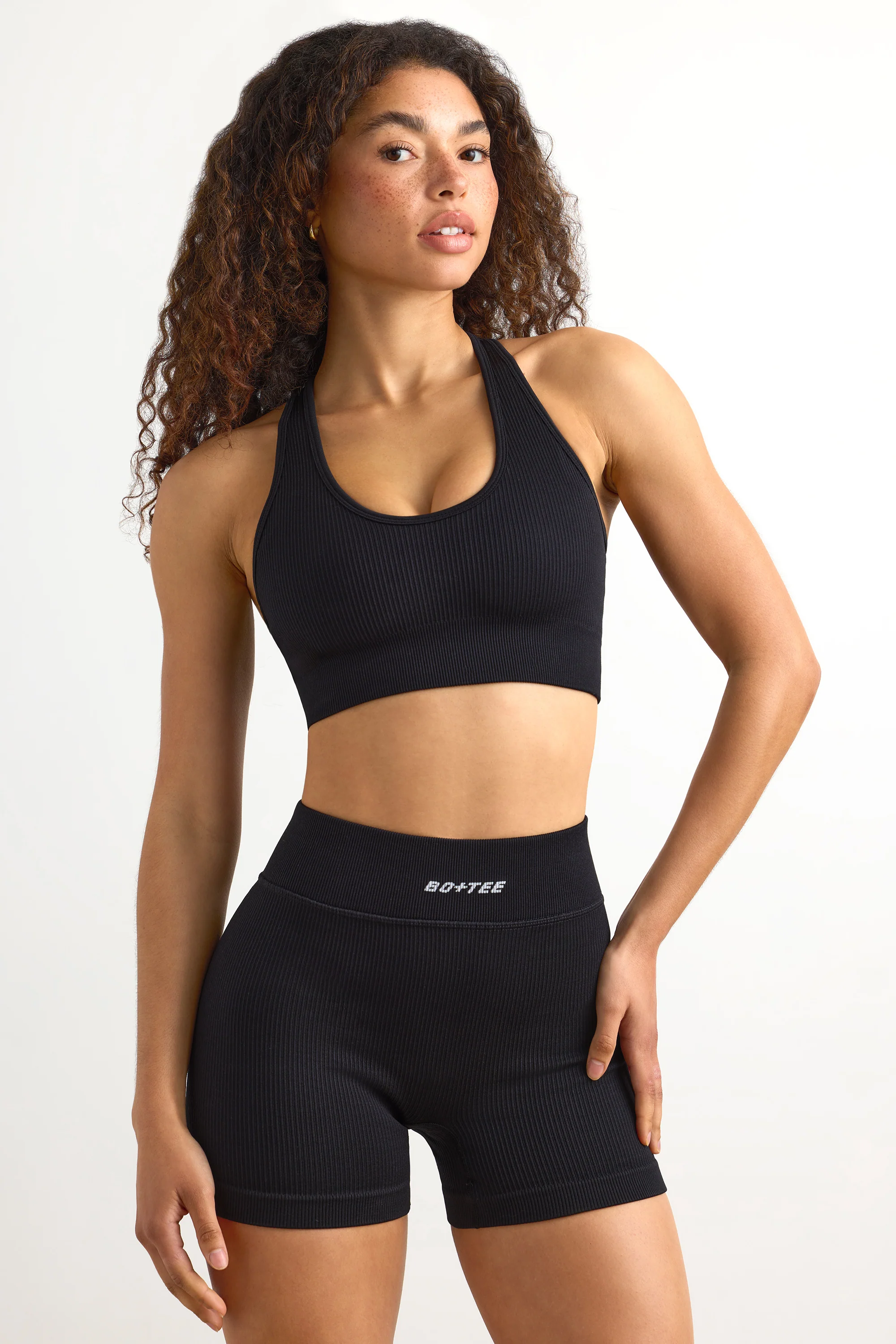 Precision - FlexiRib Mini Shorts in Black