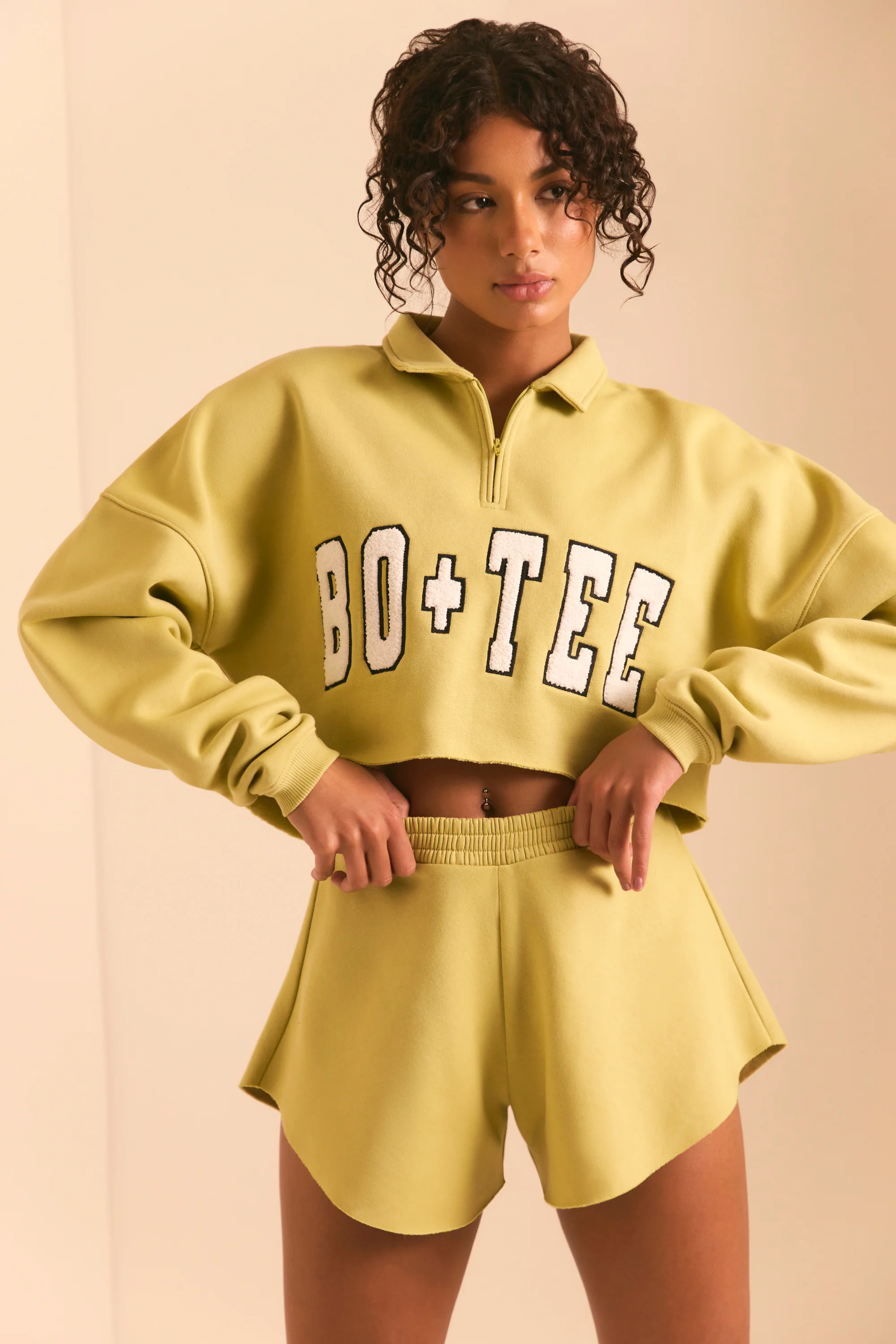 Relax - Sweat Shorts in Matcha Green