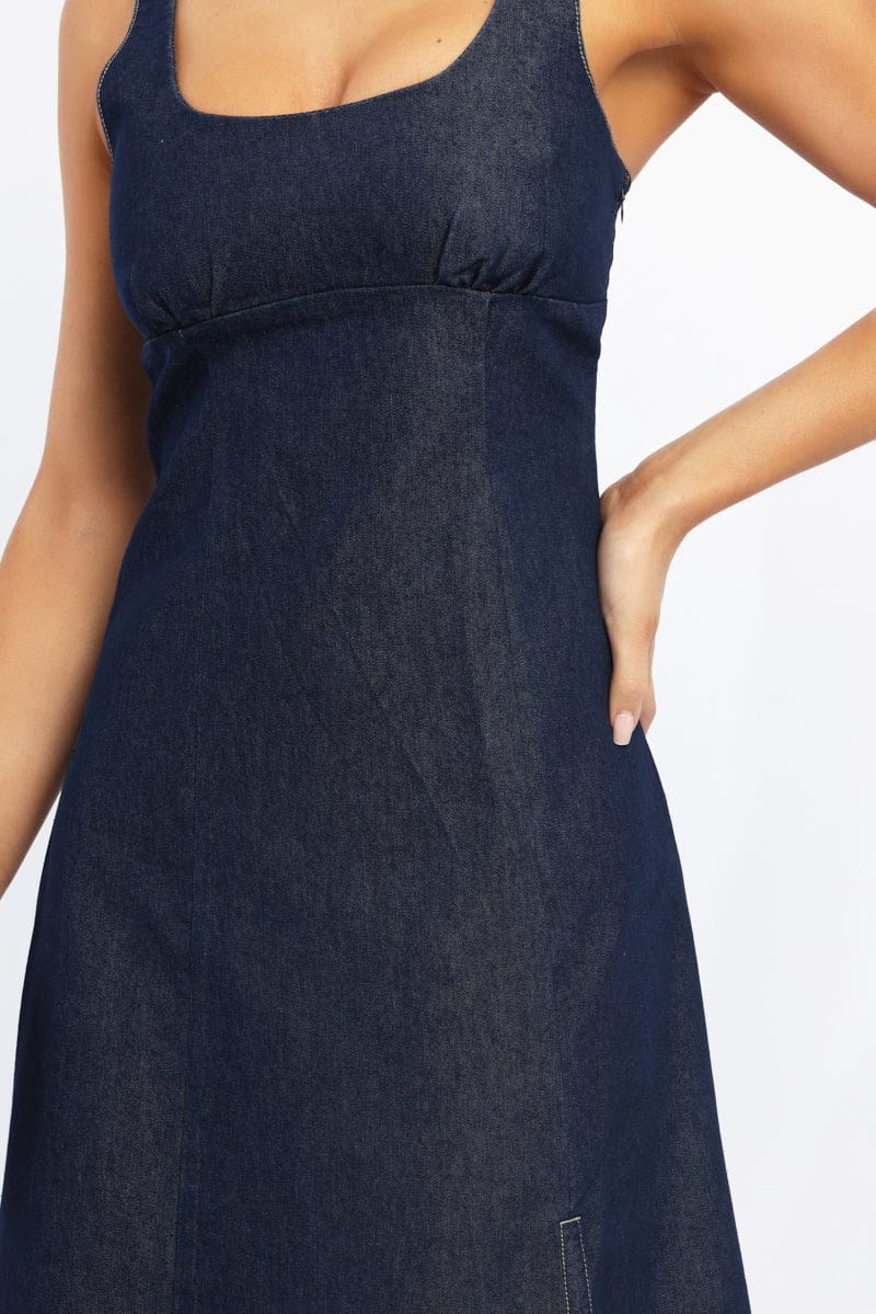 Blue Midi Dress Singlet