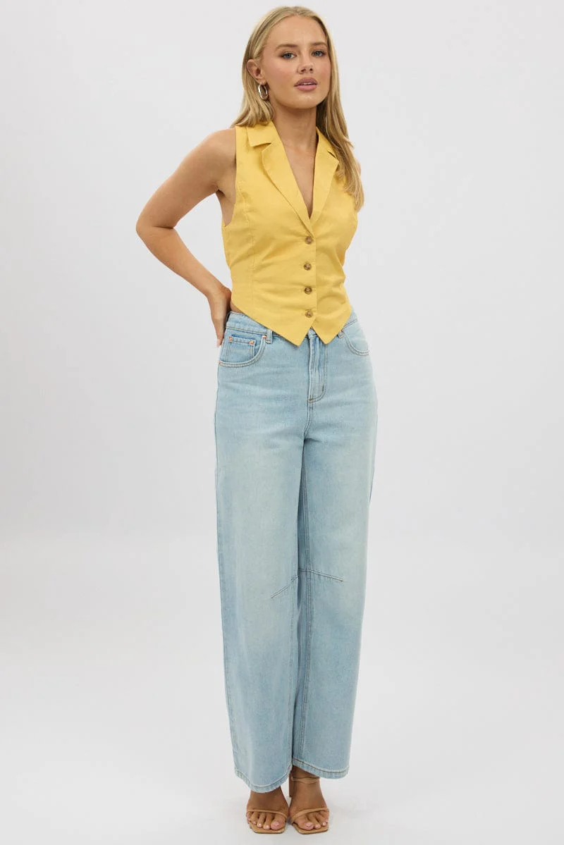 Yellow Vest Tie Back