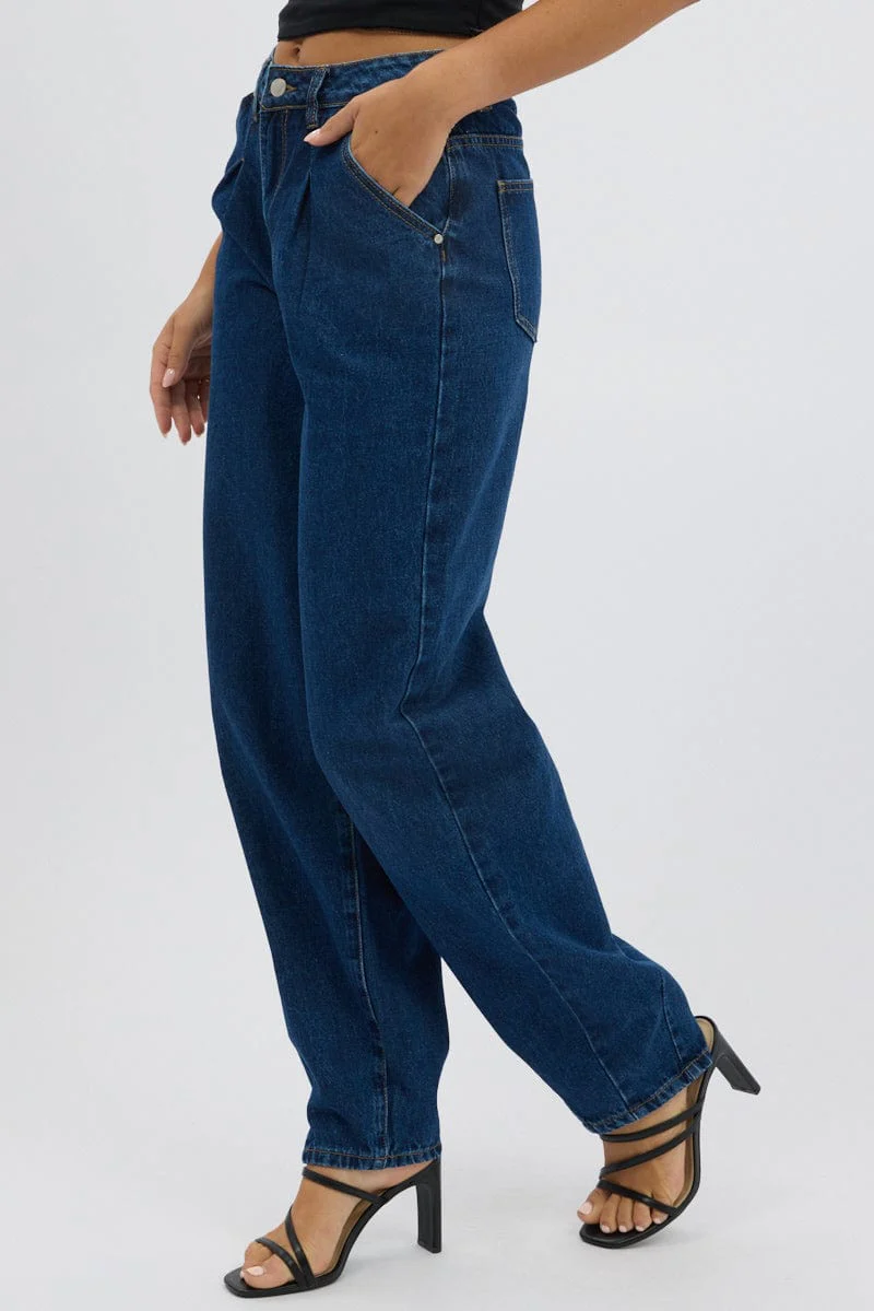 Denim Barrel Jeans