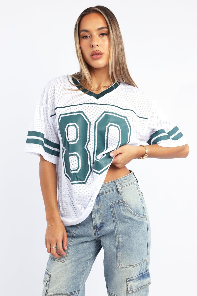 White Sport Tee Short Sleeve