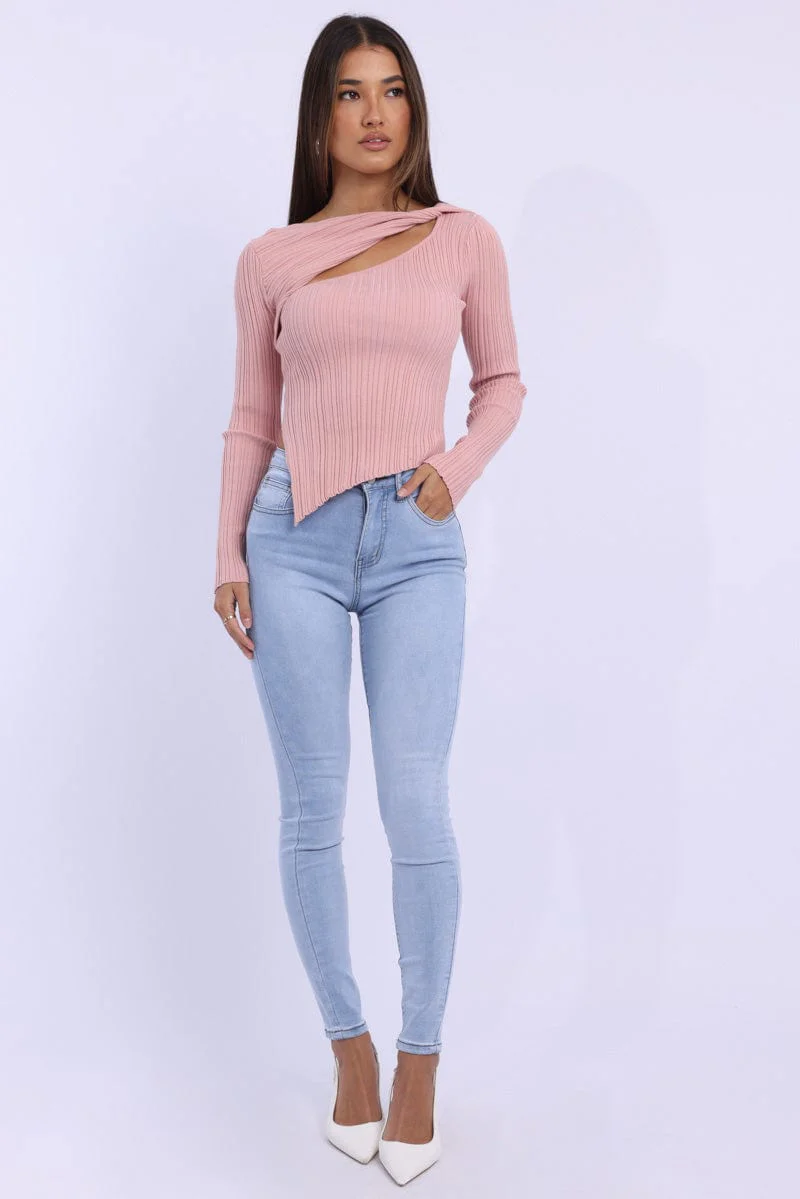 Denim Skinny Jeans High Rise