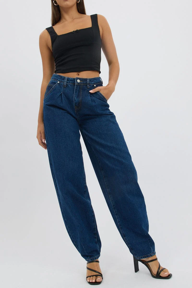 Denim Barrel Jeans
