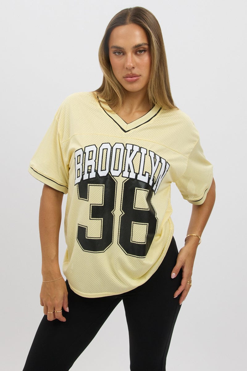 Yellow Sport Tee Short Sleeve