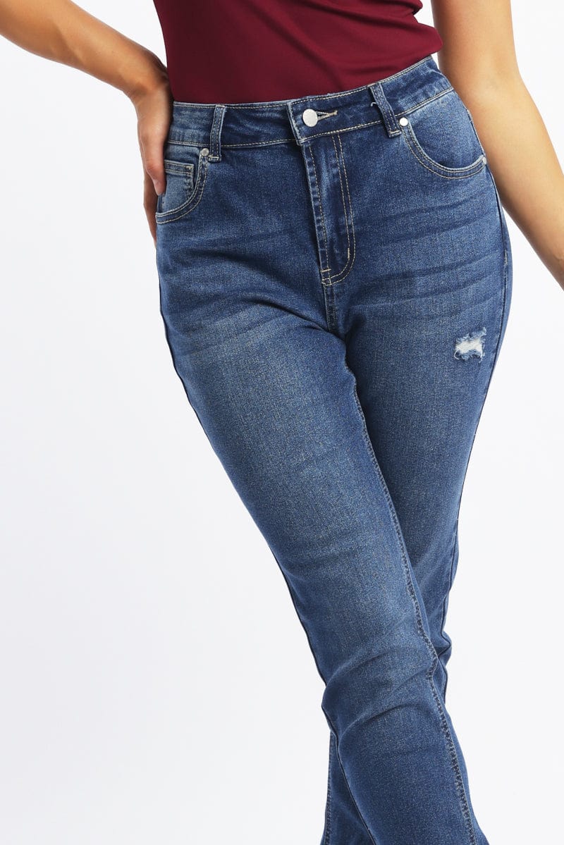 Denim Skinny Jeans High Rise