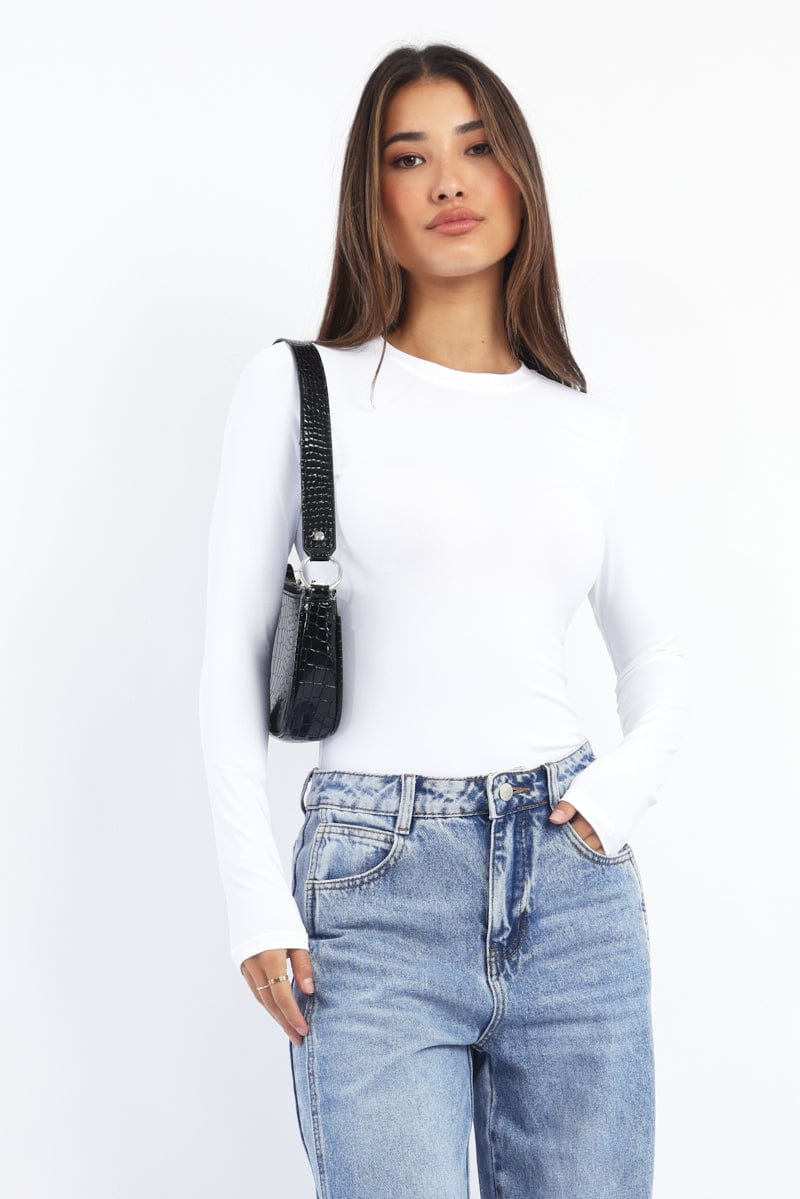 White Supersoft Top Long Sleeve