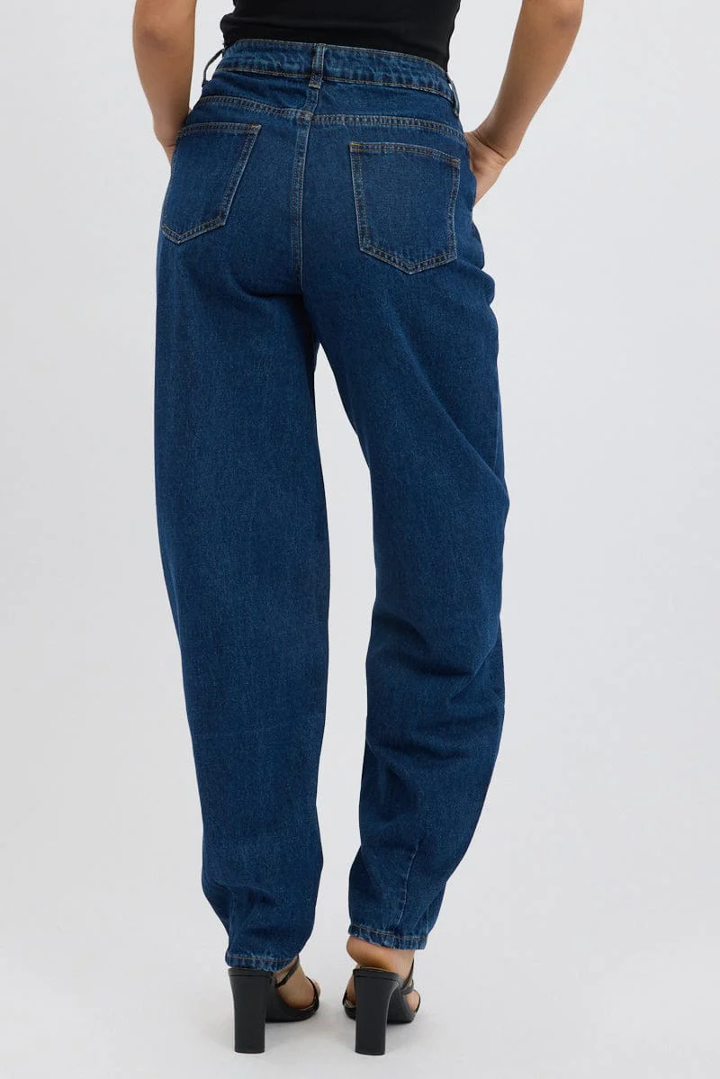 Denim Barrel Jeans